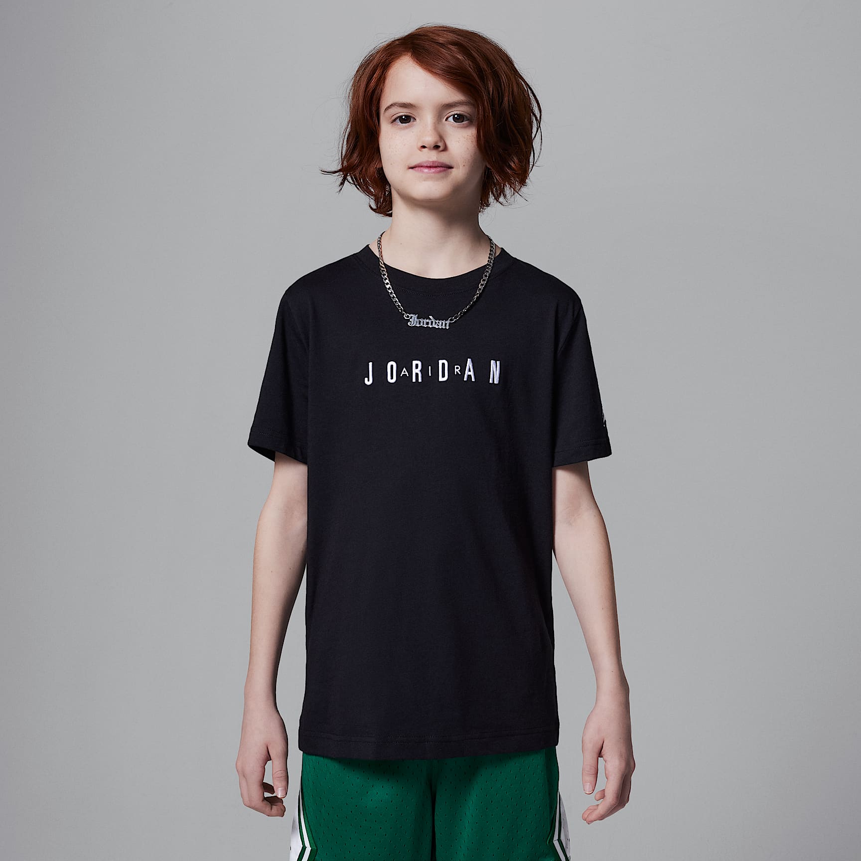 Jordan Big Kids' Embroidered Logo T-Shirt