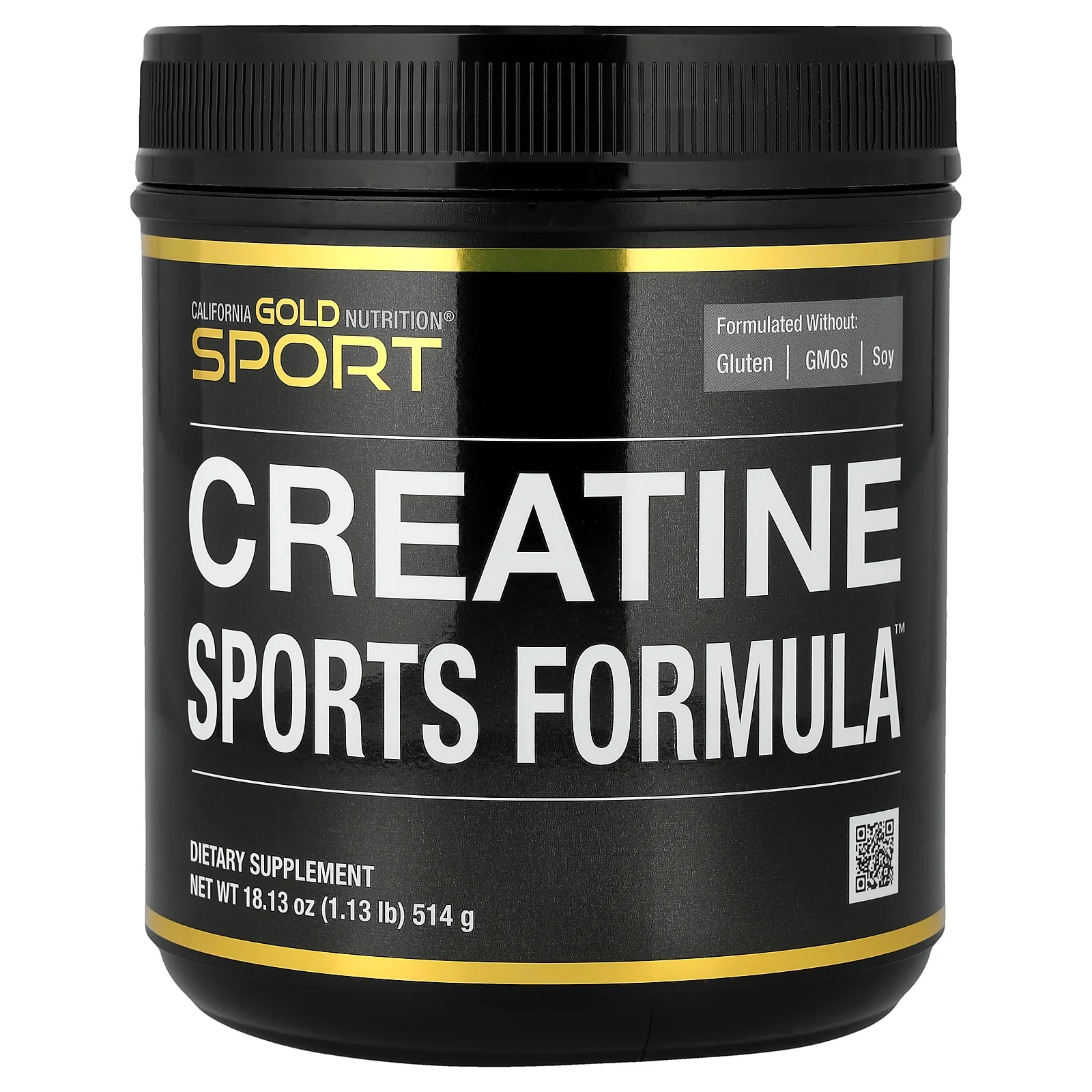 California Gold Nutrition, Sport, Creatine Sports Formula™, со смесью аминокислот, бета-аланином, соком свёклы и кокосом, 514 г