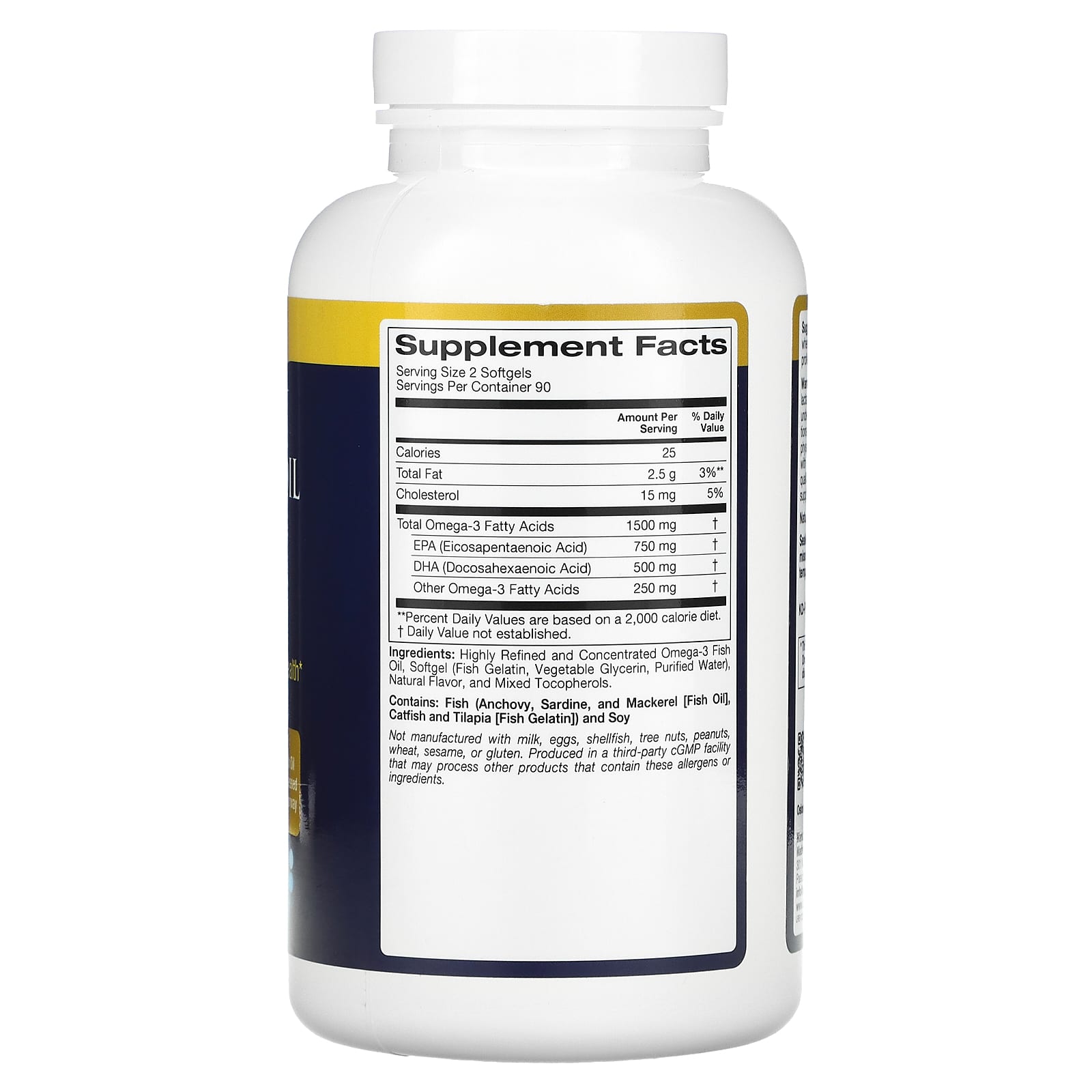 Oslomega, норвежский рыбий жир с омега-3, 750 мг ЭПК, 500 мг ДГК, натуральный лимонный вкус, 180 капсул из рыбьего желатина