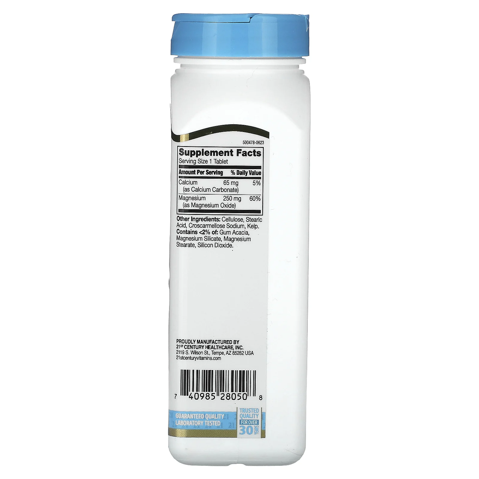 21st Century, Магний, 250 мг, 250 таблеток