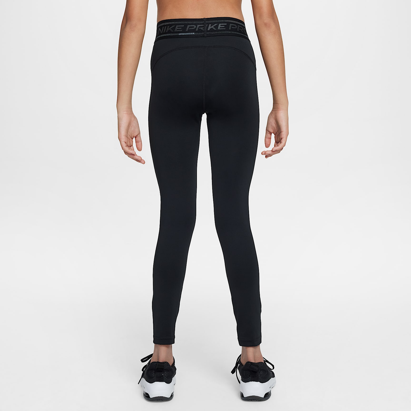Nike Pro Girls' Dri-FIT Mid-Rise Leggings