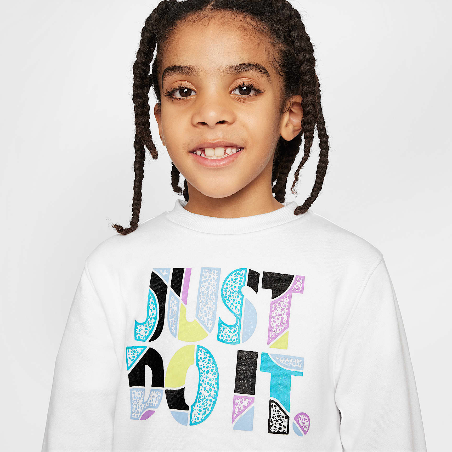 Nike Sportswear "Outside the Lines" Little Kids' French Terry Crew Top