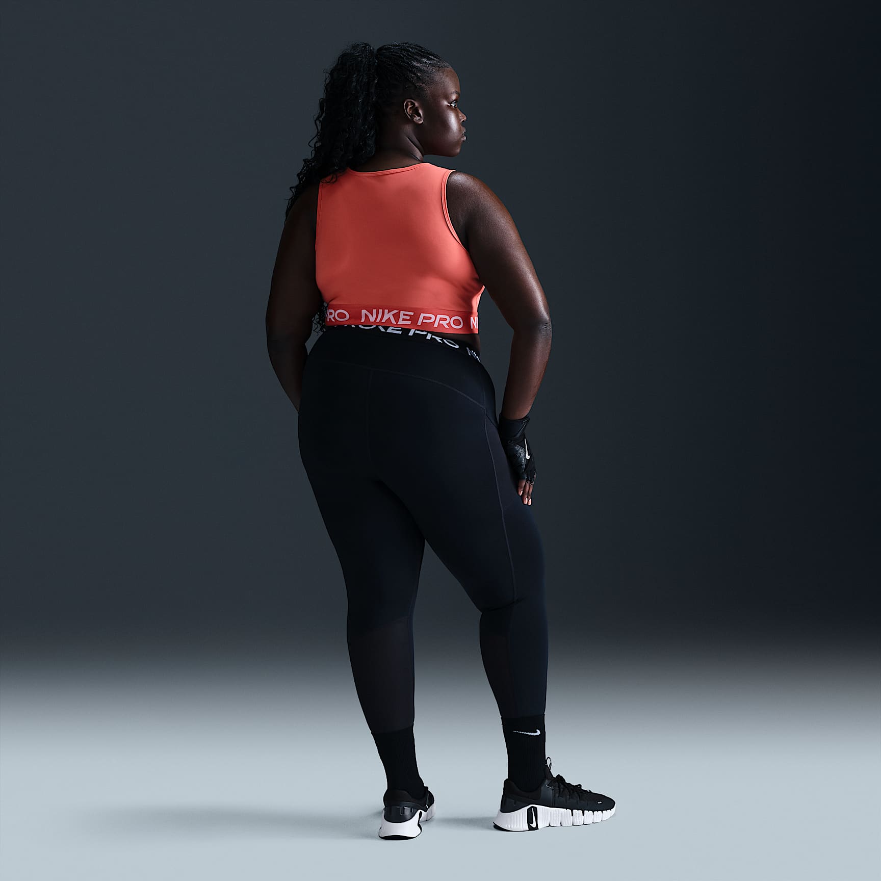 Nike Pro Women's Dri-FIT Cropped Tank Top (Plus Size)