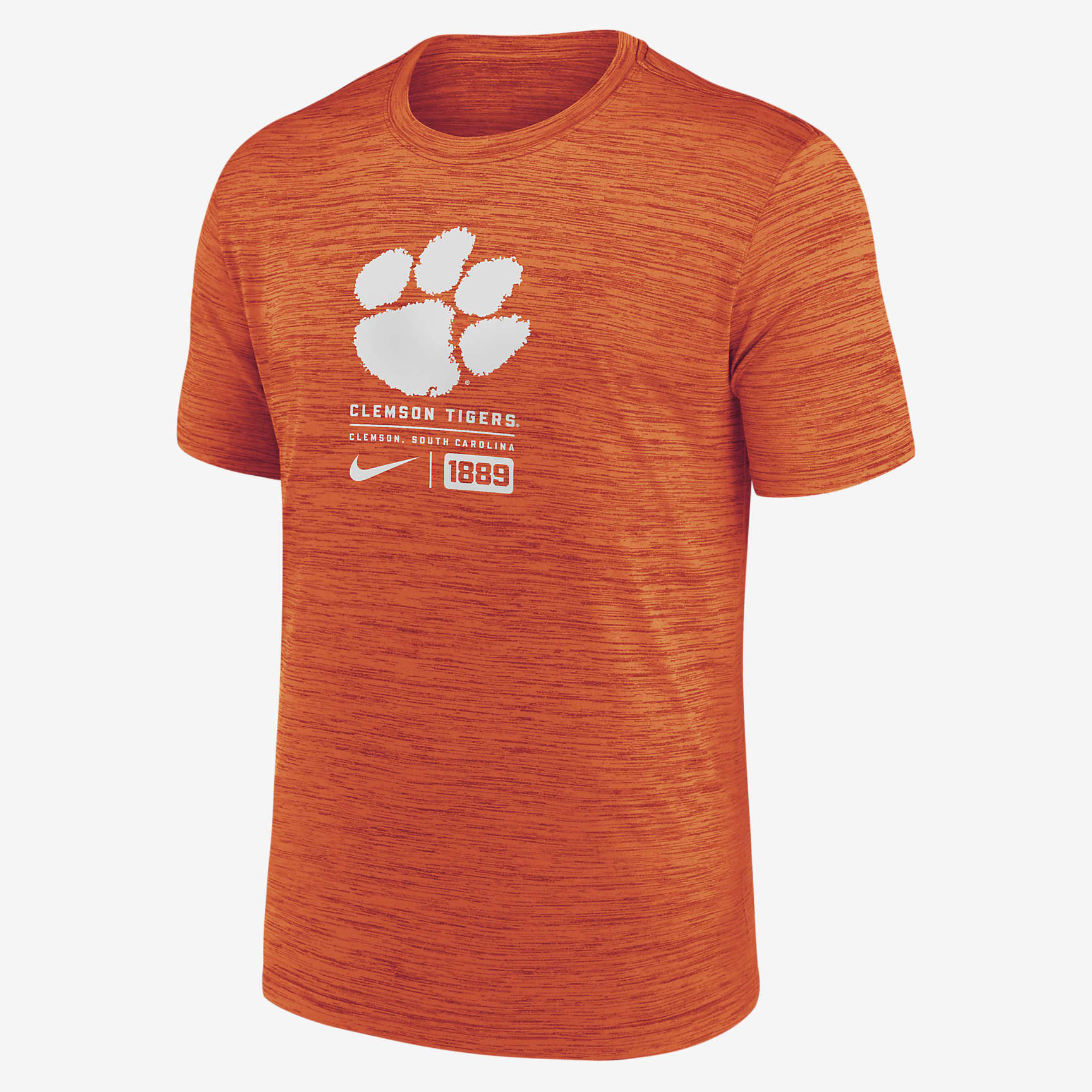 Clemson Tigers Campus Center Block Velocity Men's Nike Dri-FIT College T-Shirt