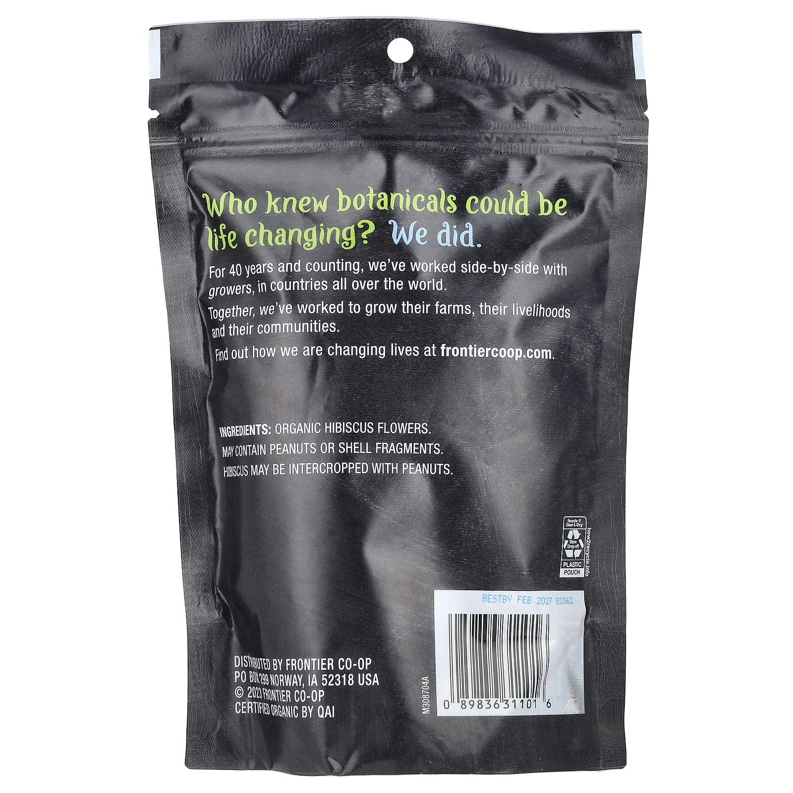 Frontier Co-op, Органические цветы гибискуса, 5,82 унции (165 г)