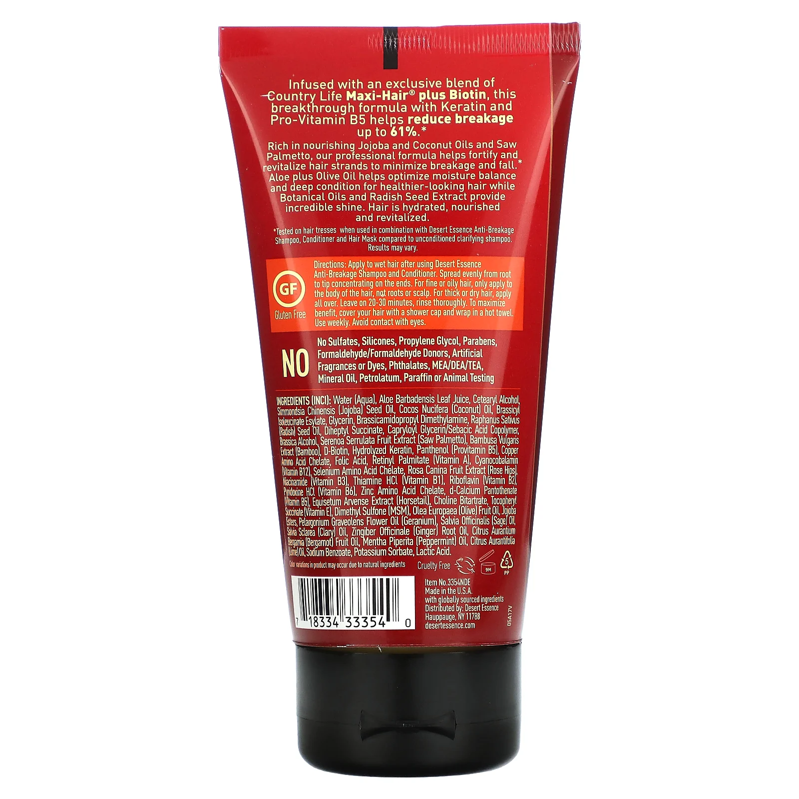 Desert Essence, Маска для хрупких и поврежденных волос, 5,1 ж. унц. (150,8 мл)