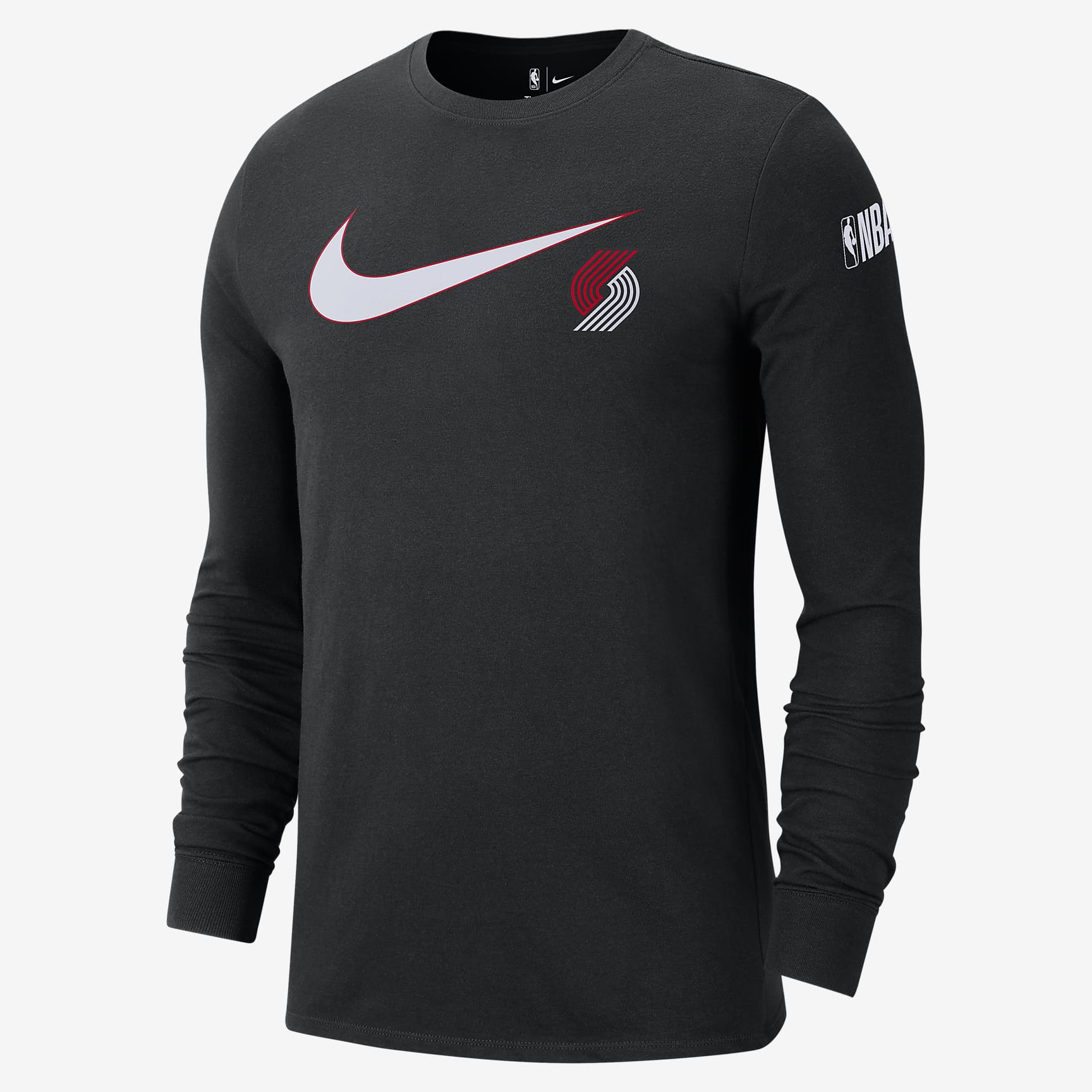 Portland Trail Blazers Swoosh Essential Men's Nike NBA Long-Sleeve T-Shirt