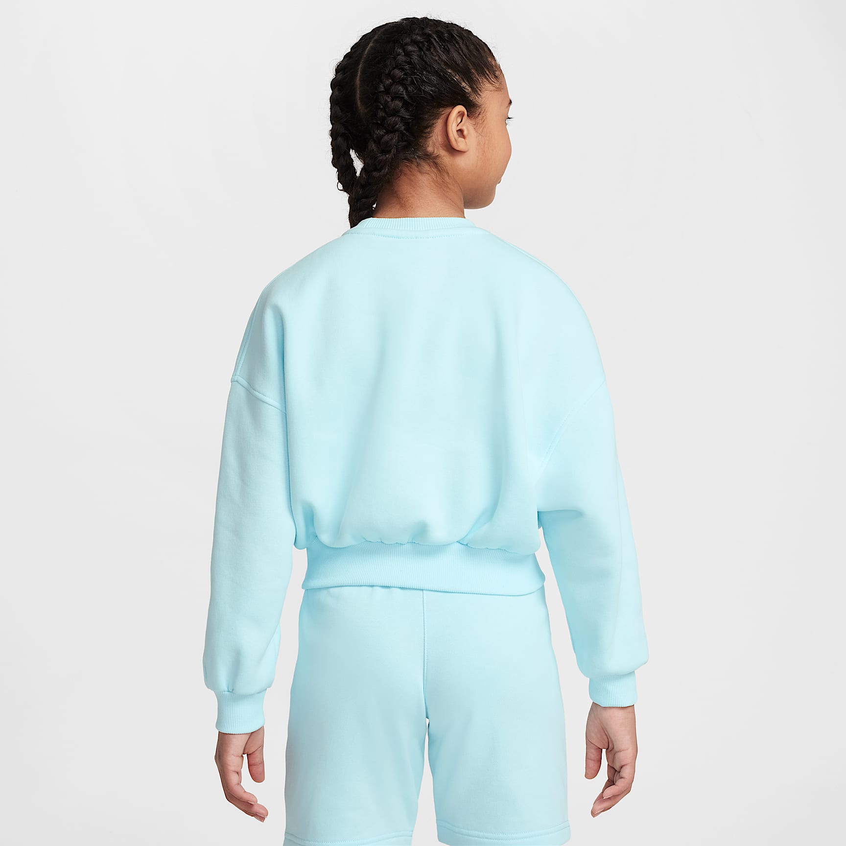 Nike Sportswear Club Fleece Girls' Boxy Crew-Neck Sweatshirt