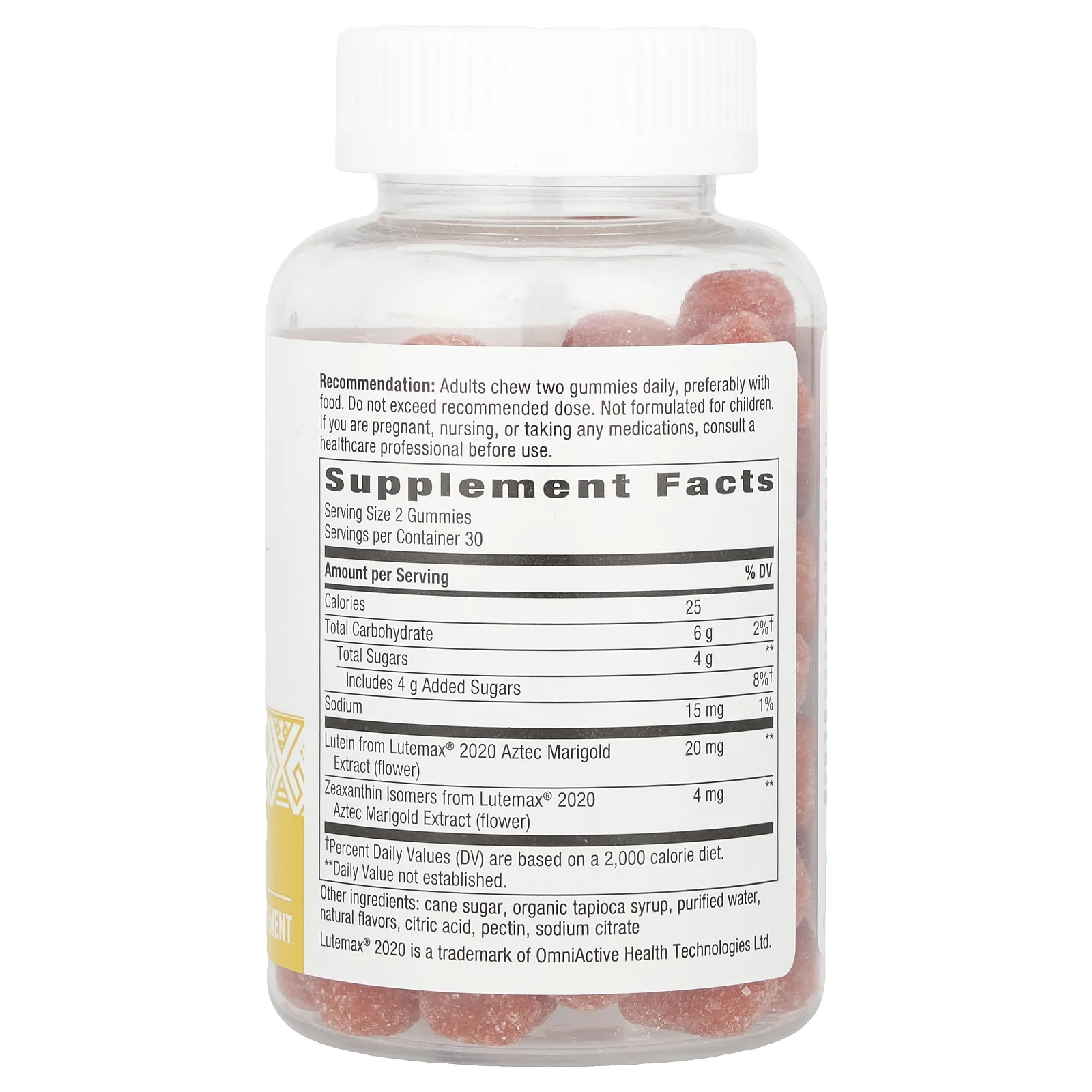 Nature's Way, Жевательные таблетки с лютеином, поддерживают здоровье глаз и мозга, манго, 60 жевательных таблеток