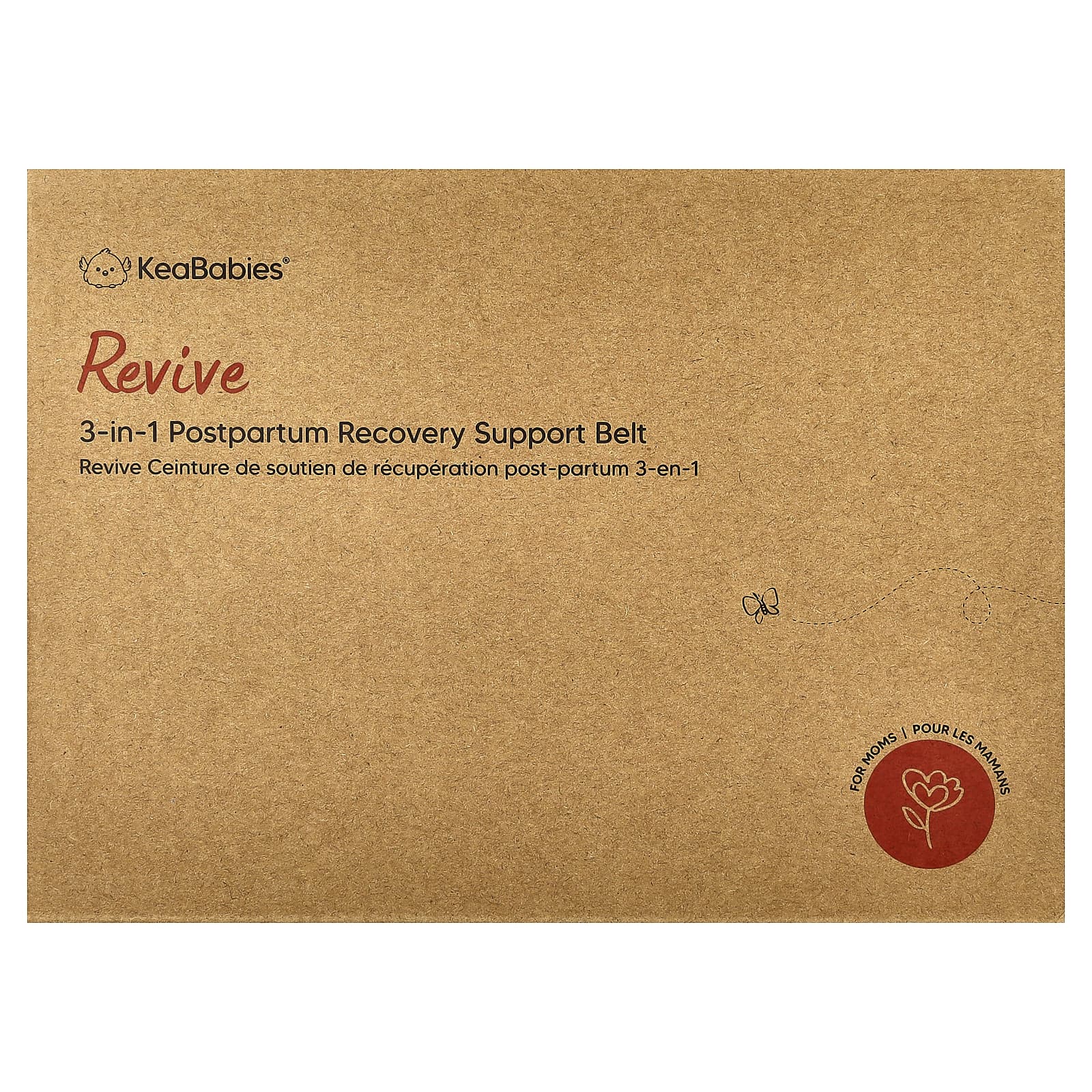 KeaBabies, Revive, повязки для поддержки послеродового восстановления 3 в 1, M/L, классическая слоновая кость, 1 набор