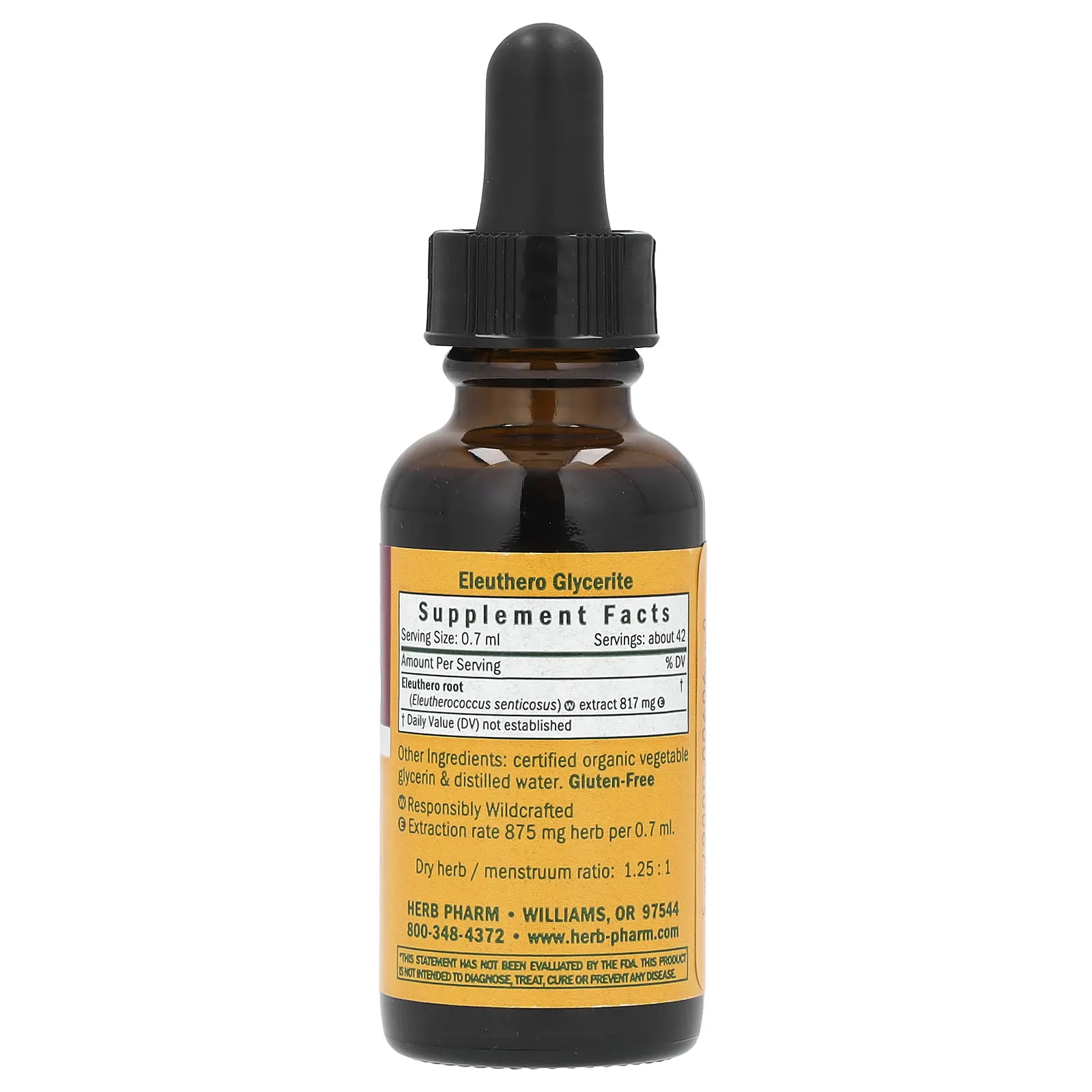 Herb Pharm, Элеутерококк, глицерит, 30 мл (1 жидк. унция)