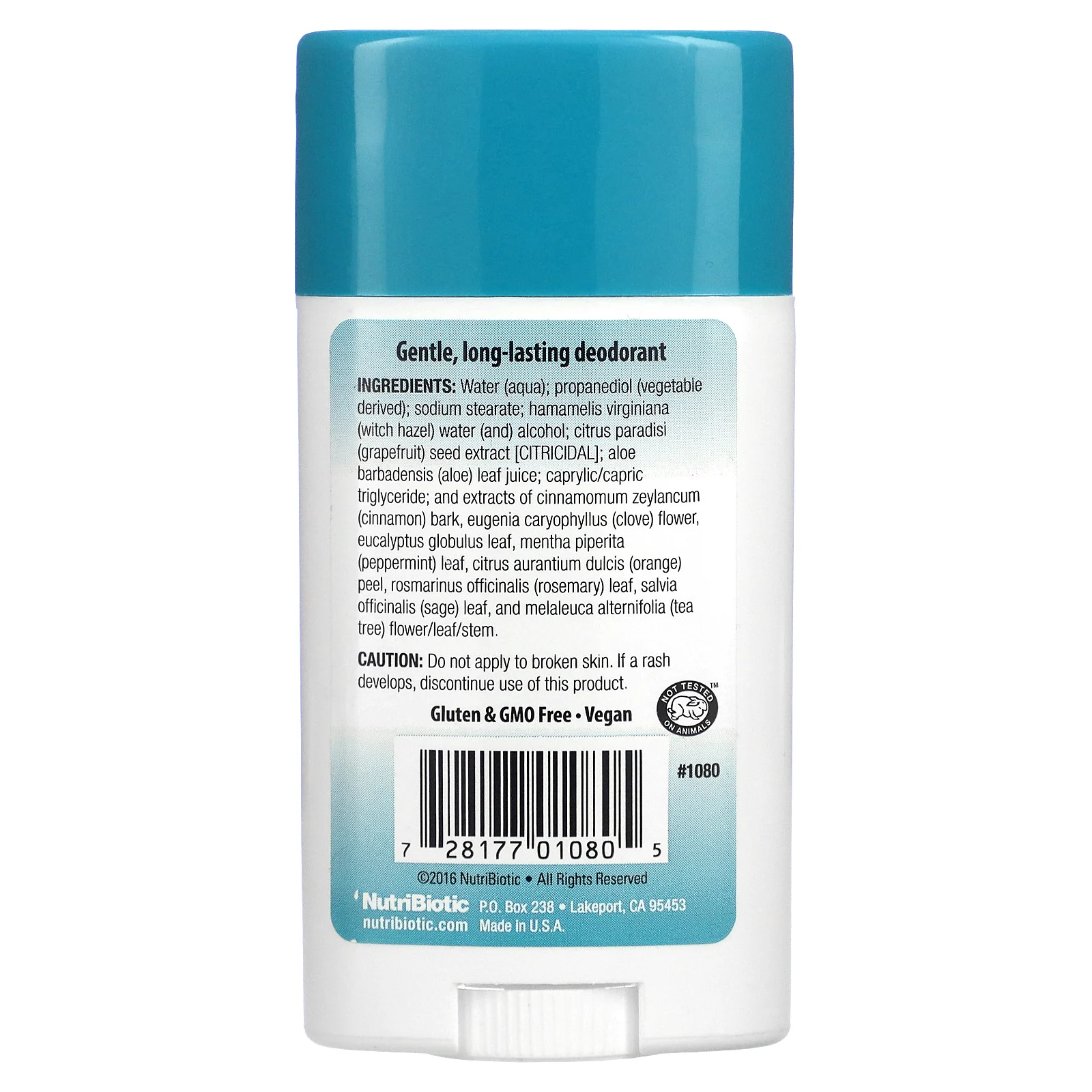 NutriBiotic, Дезодорант, чайное дерева, 2.6 унции (75 г)