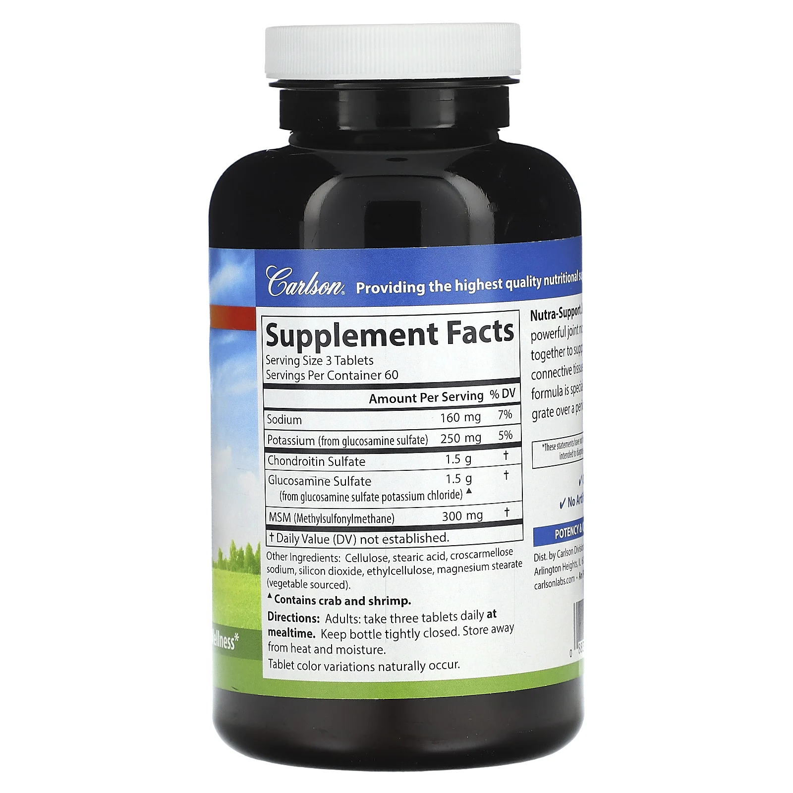 Carlson, Nutra-Support Joint, 180 Tabs