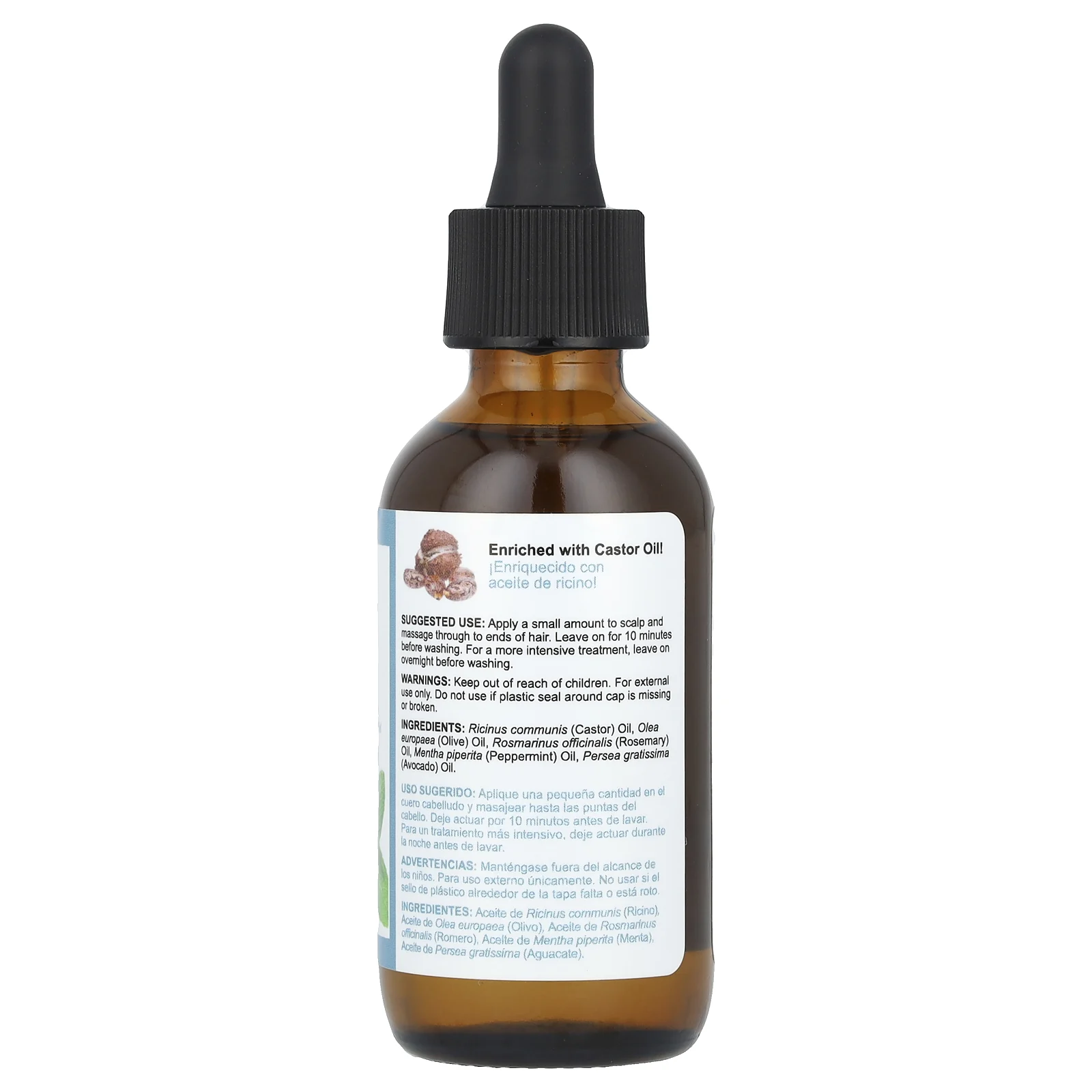 De La Cruz, масло для волос и кожи головы, розмарин и мята, 59 мл (2 жидк. унции)