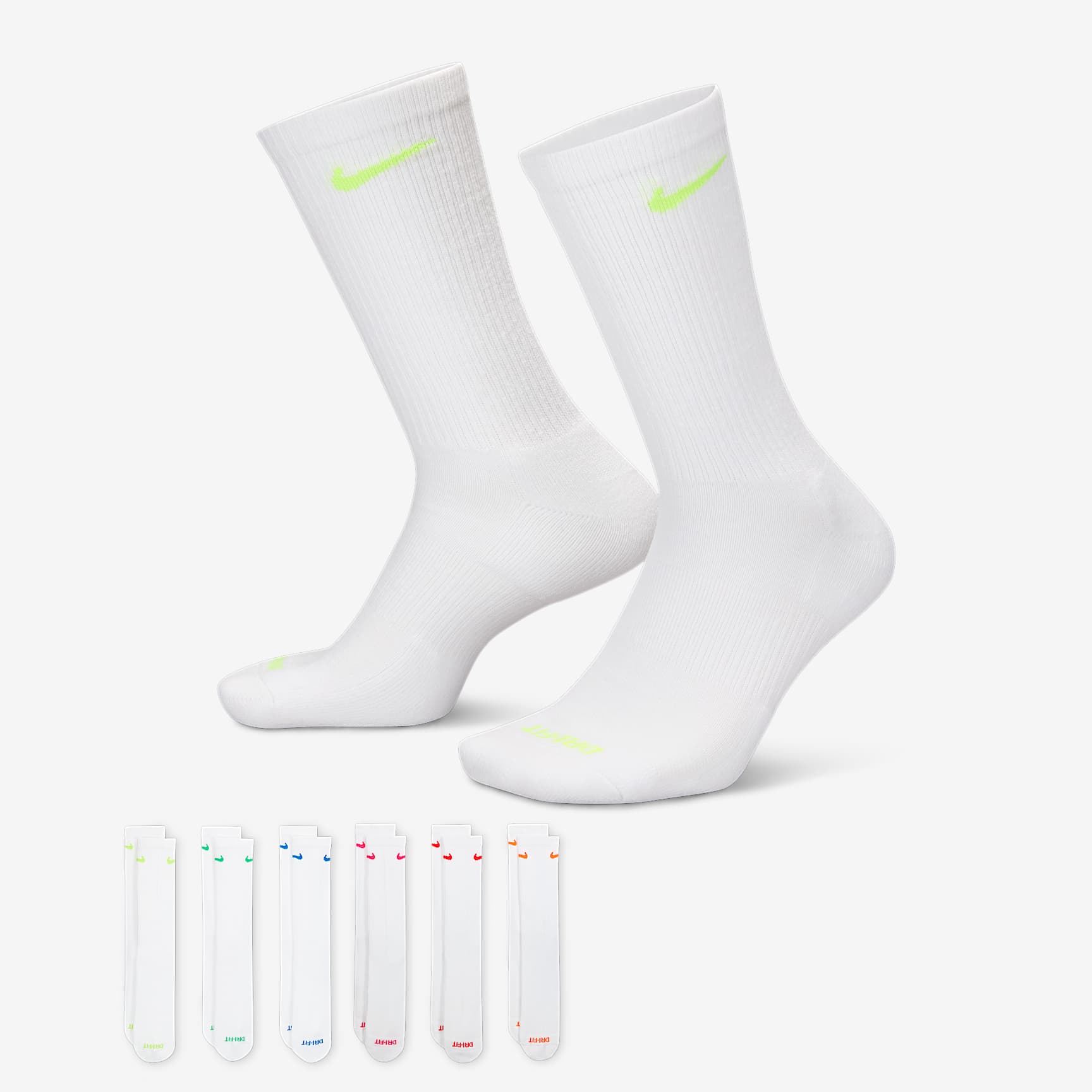 Nike Everyday Plus Cushioned Training Crew Socks (6 Pairs)
