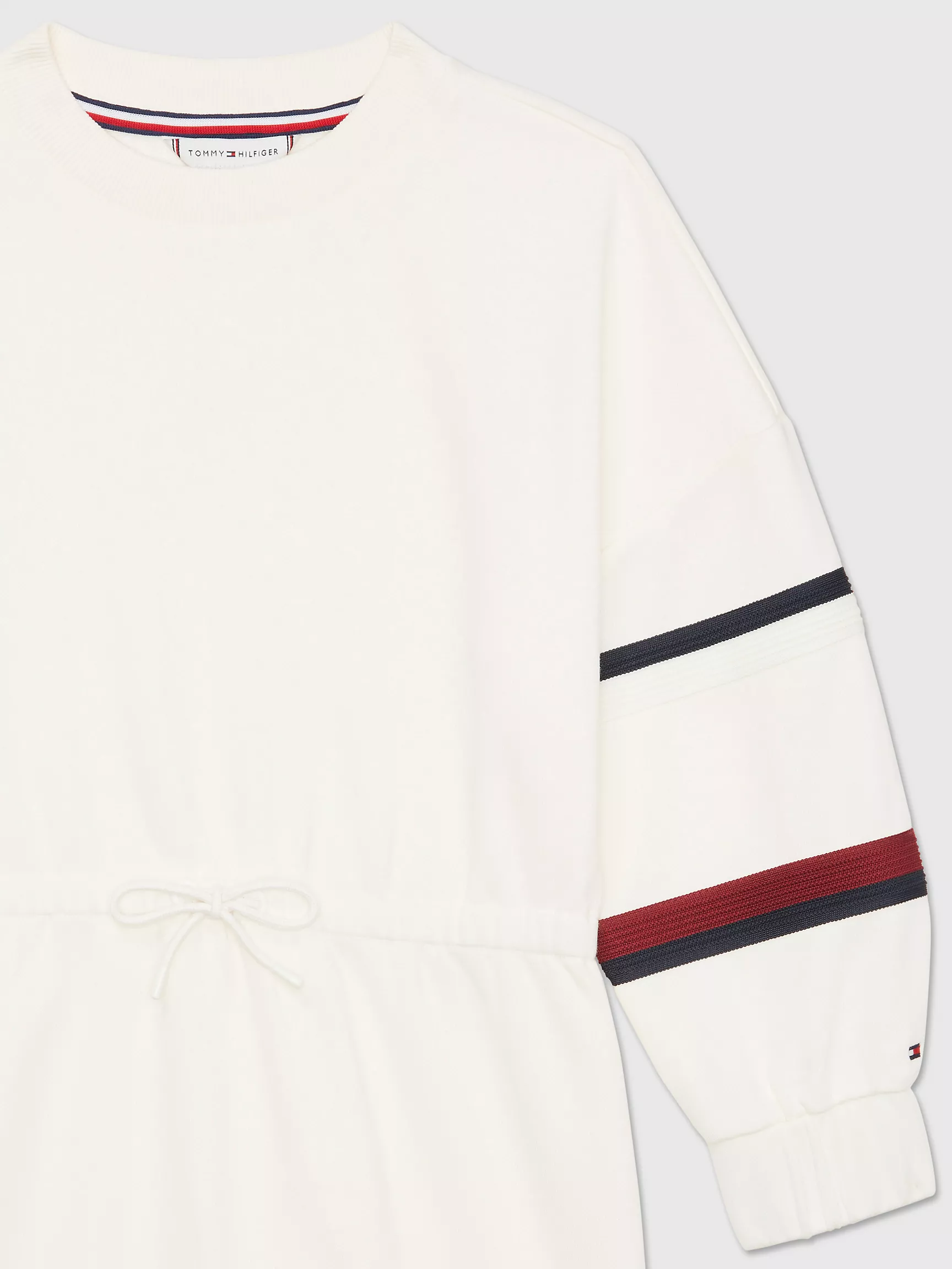 Платье для девочек Tommy Hilfiger, Детское платье-свитшот с фирменными полосками