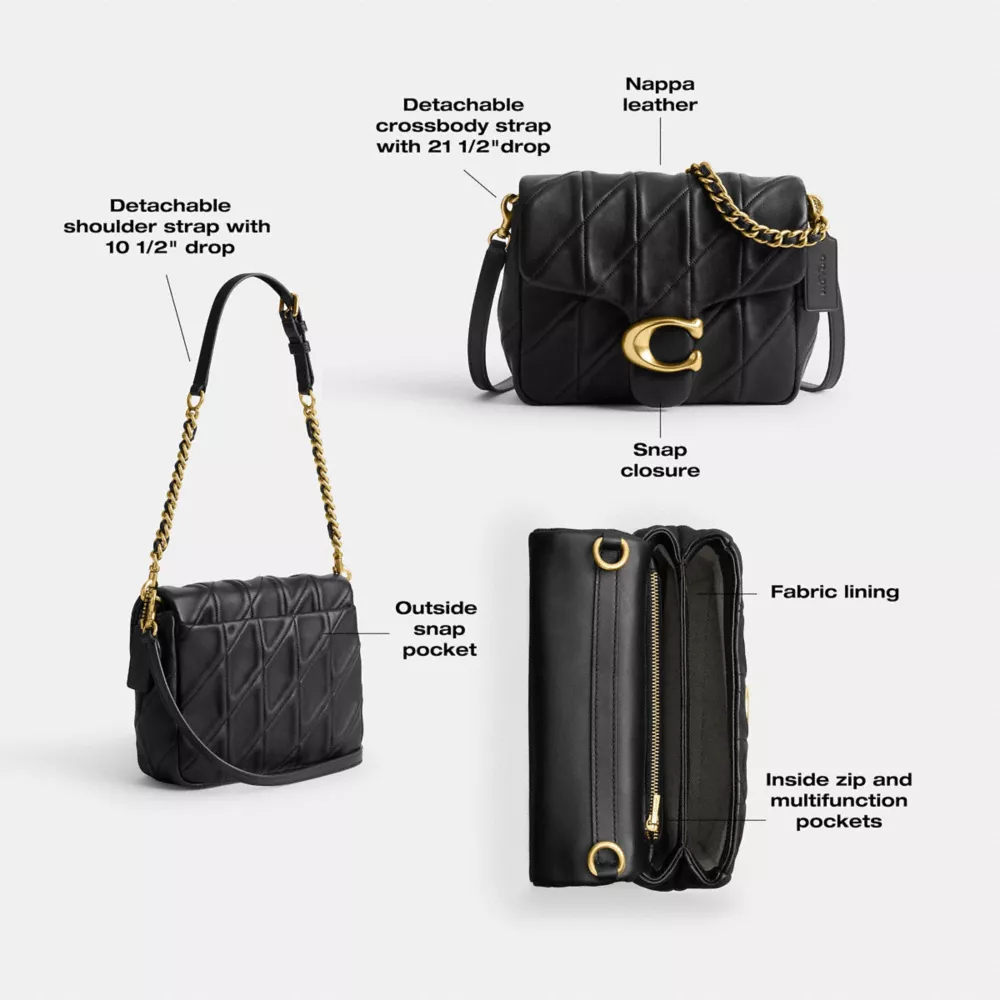 Сумка COACH Times Square Tabby Shoulder Bag With Quilting