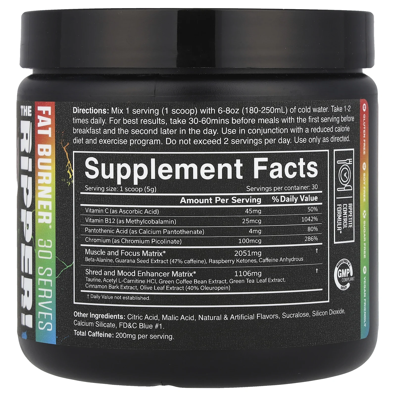 JNX Sports, The Ripper, Fat Buner, кислая конфета, 150 г (5,3 унции)