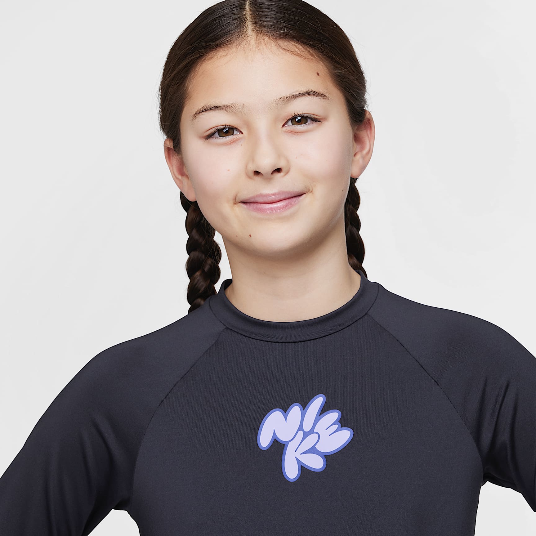 Nike Swim Big Kids' (Girls') Dri-FIT Long-Sleeve Hydroguard