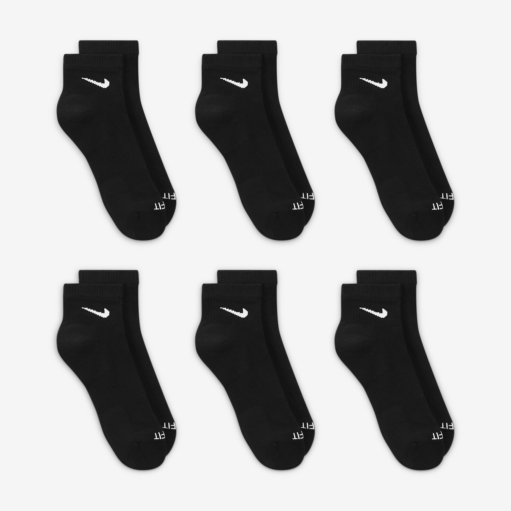 Nike Everyday Plus Cushioned Training Ankle Socks (6 Pairs)