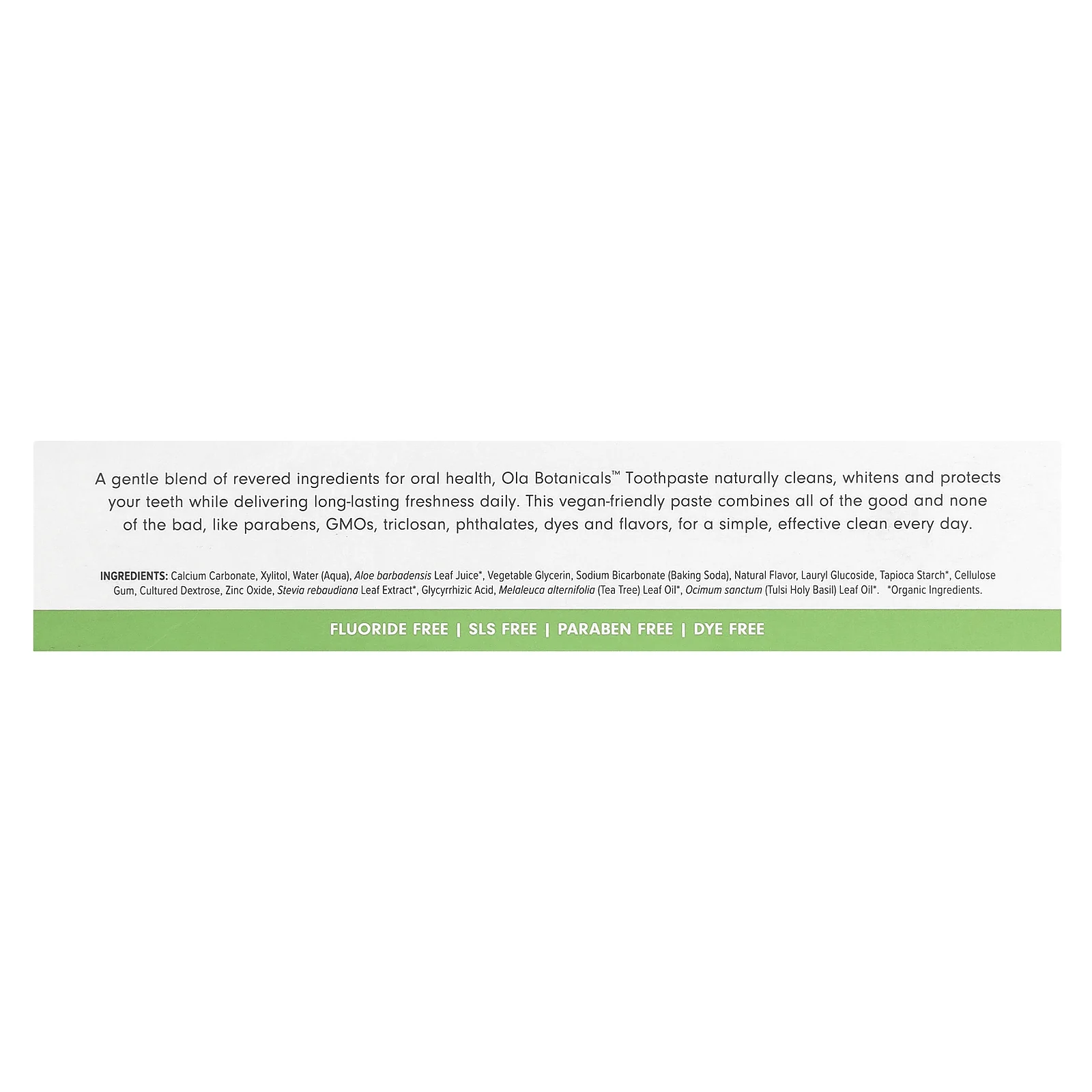 Dr. Mercola, освежающая зубная паста с мятой и тулси, без фторида, освежающая мята, 85 г (3 унции)