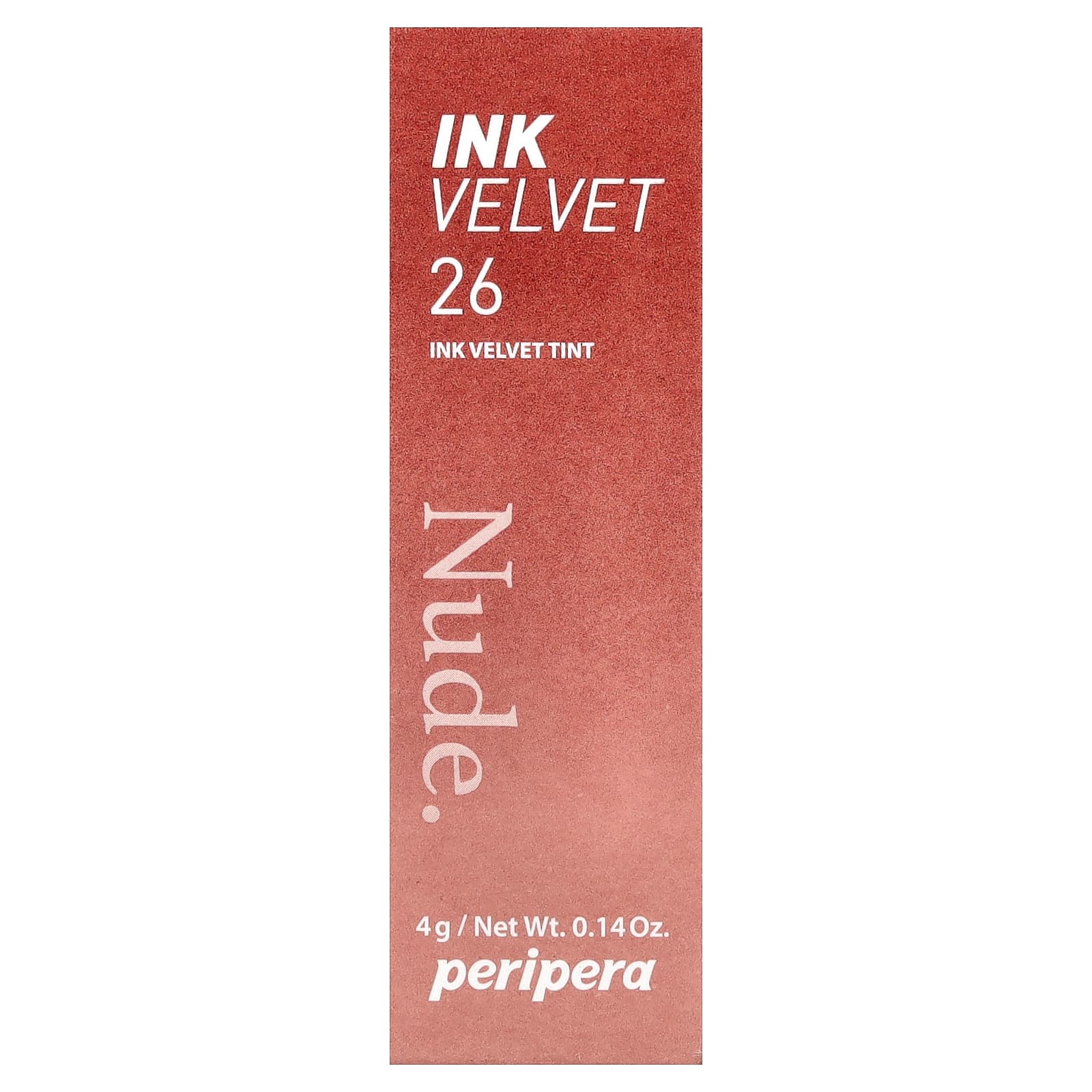 Peripera, Ink Velvet, тинт для губ, оттенок 26 Well-Made Nude, 4 г (0,14 унции)