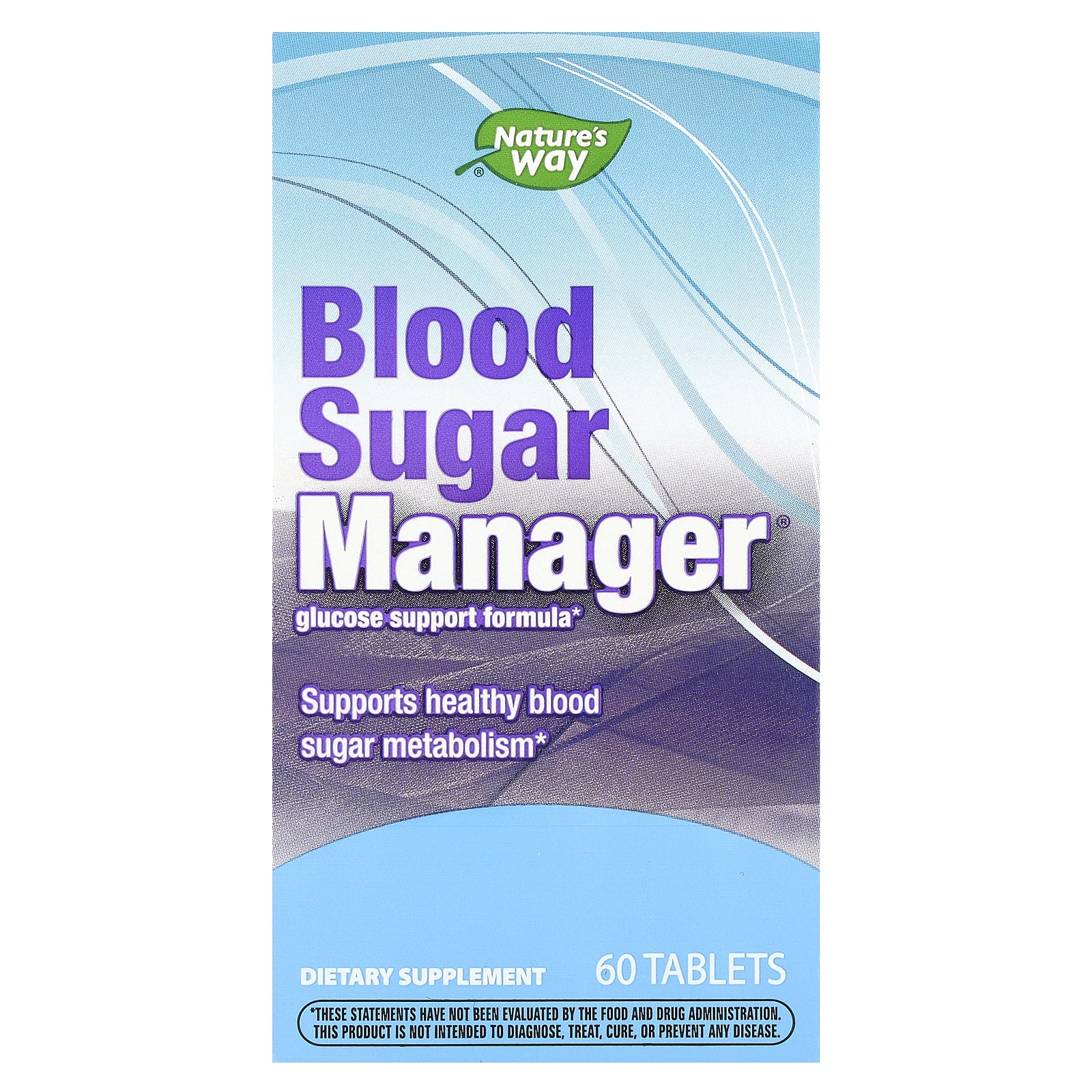 Nature's Way, Blood Sugar Manager, 60 таблеток