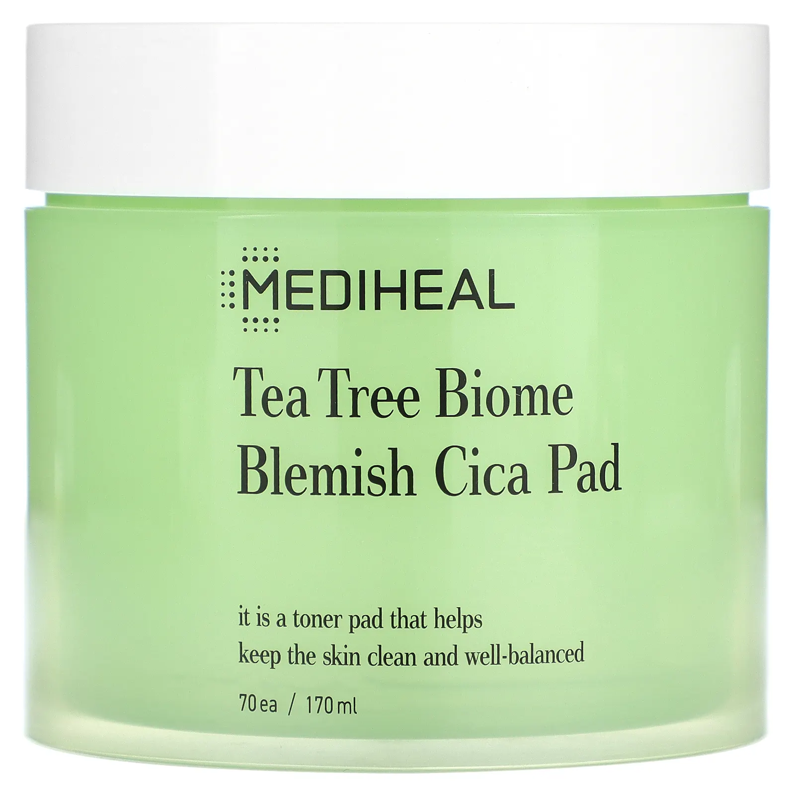 MEDIHEAL, Подушечки для волос Tea Tree Biome Blemish Cica, 70 шт. (170 мл)