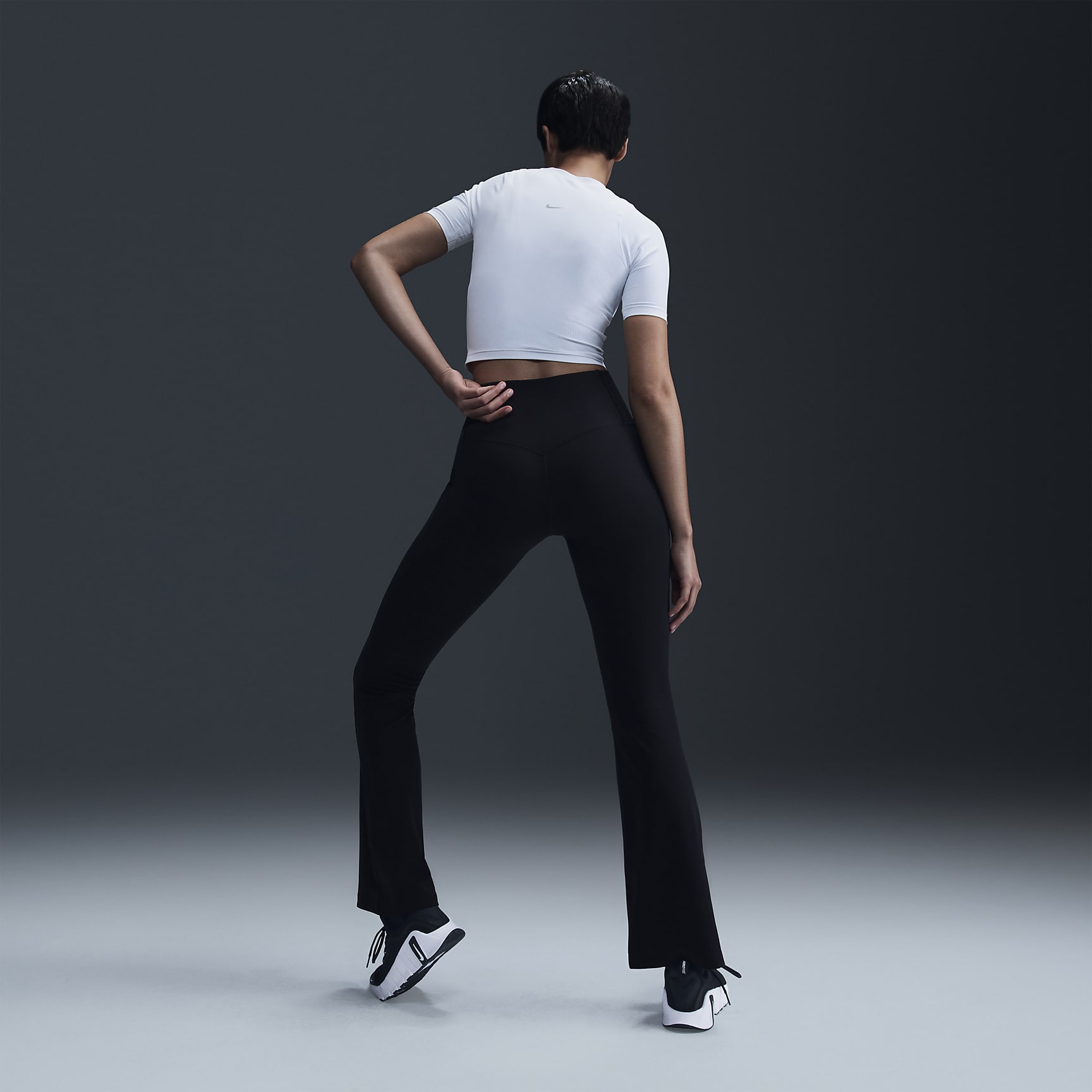 Nike Zenvy Rib Women's Dri-FIT Short-Sleeve Top