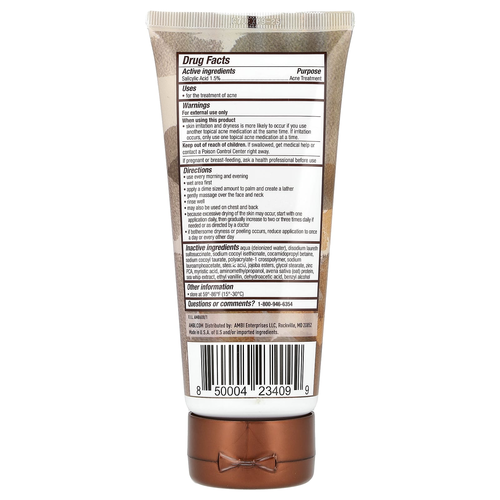 AMBI, Even & Clear®, нежное отшелушивающее средство, овсянка и морские венчики, 141 г (5 унций)