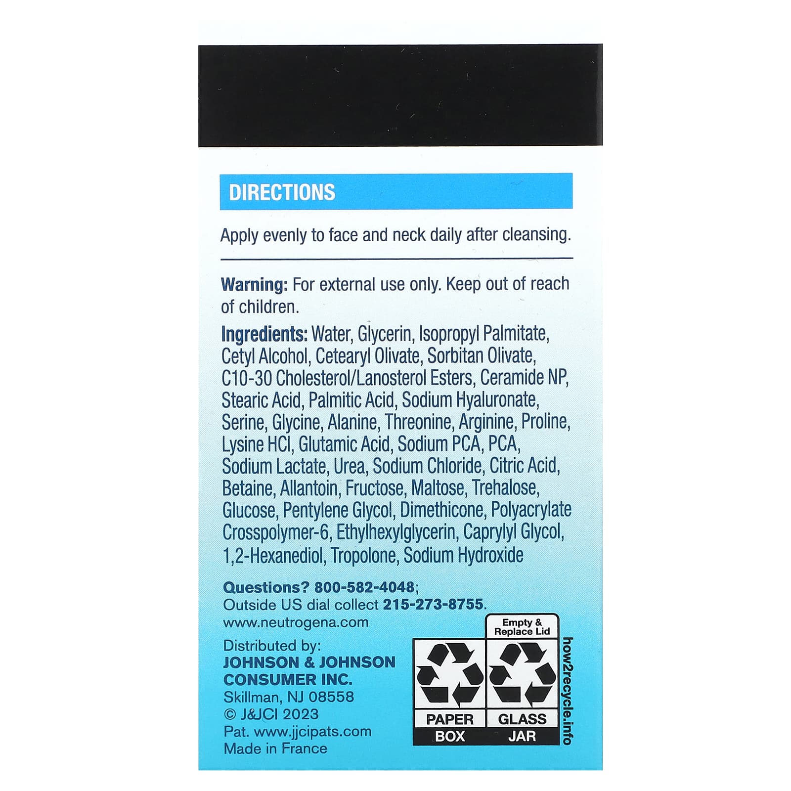 Neutrogena, Hydro Boost, увлажняющий крем, без отдушек, 14 мл (0,5 жидк. унции)