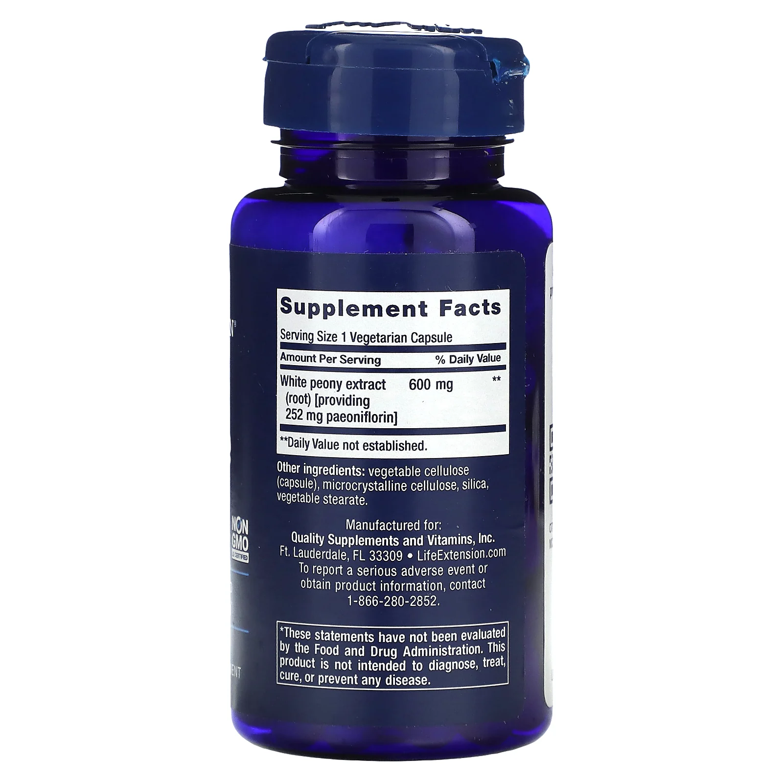 Life Extension, добавка с пионом для укрепления иммунитета, 60 вегетарианских капсул