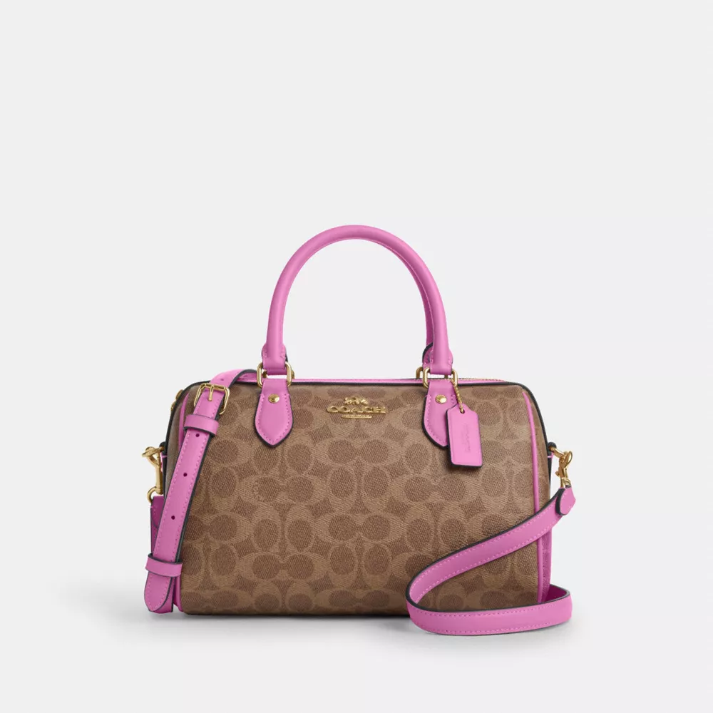 Сумка COACH Rowan Satchel Bag In Signature Canvas