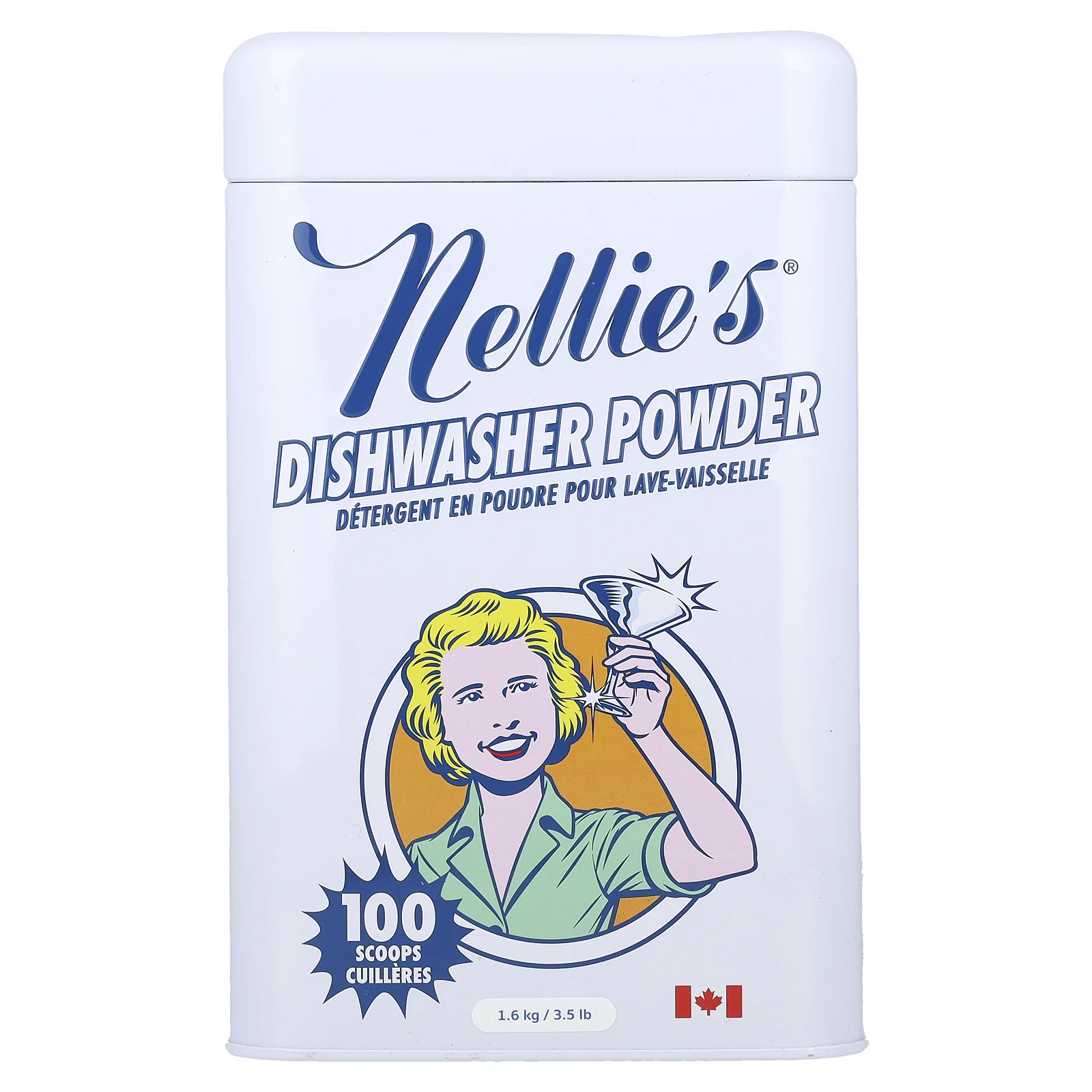 Порошок для посудомоечной машины Nellie's, 1,6 кг (3,5 фунта)