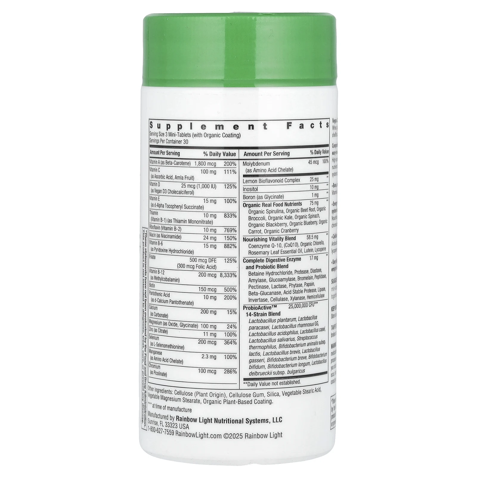 Rainbow Light, 50+ Mini Tablet ™ +, 90 мини-таблеток