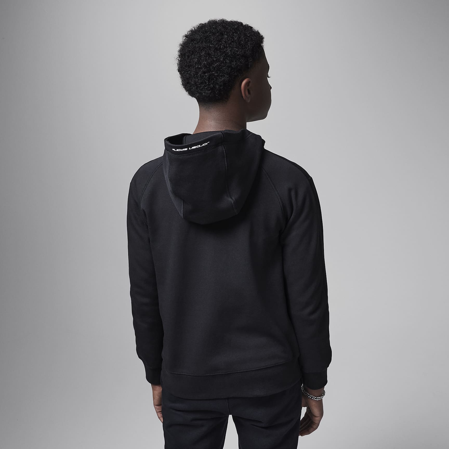 Jordan Dri-FIT Sport Big Kids' Statement Hoop Fleece Full-Zip Hoodie