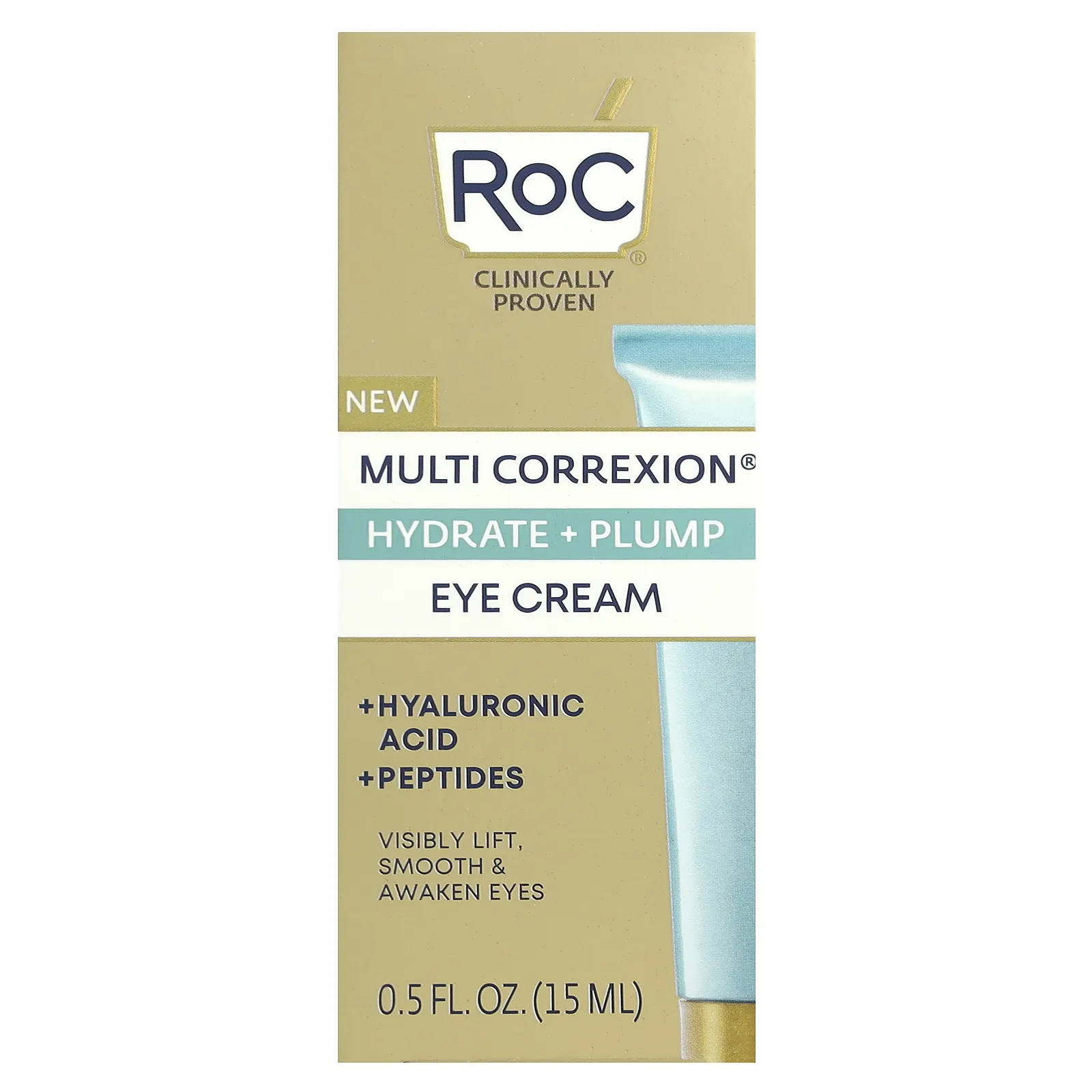 RoC, Multi Correxion, крем для области вокруг глаз, увлажнение и упругость, 15 мл (0,5 жидк. унции)