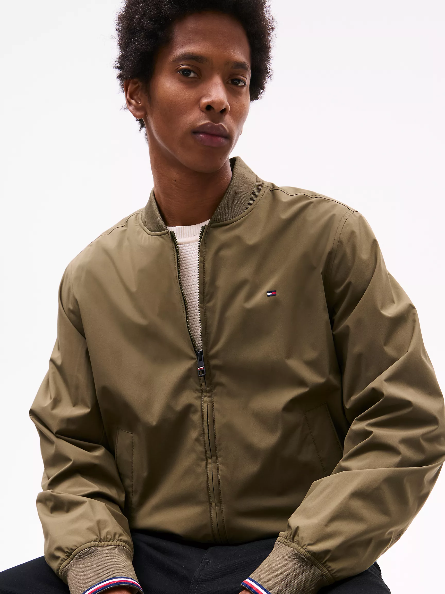 Мужская куртка Tommy Hilfiger, Легкий водоотталкивающий бомбер