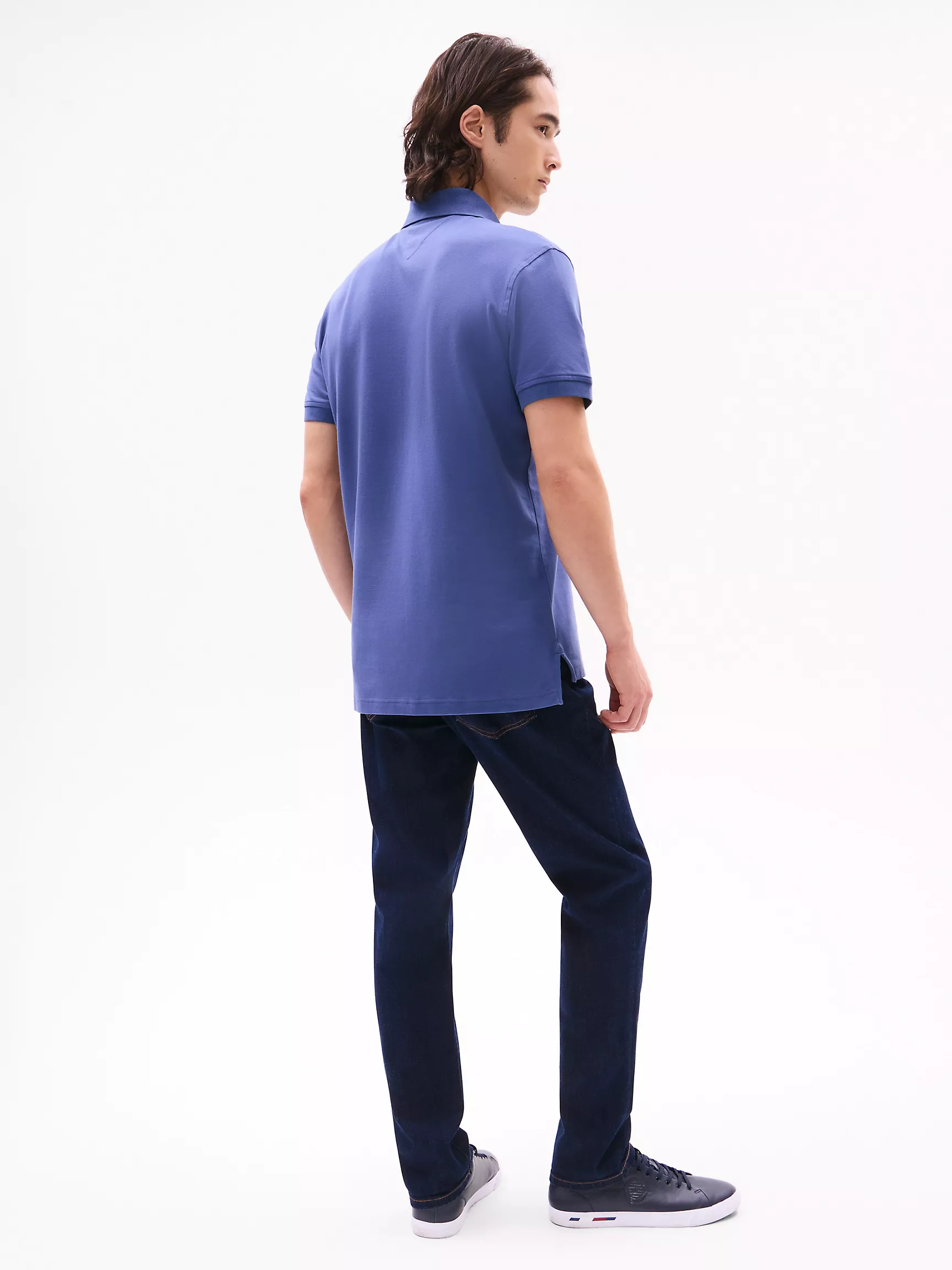 Мужское поло Tommy Hilfiger, Приталенное эластичное поло из пике