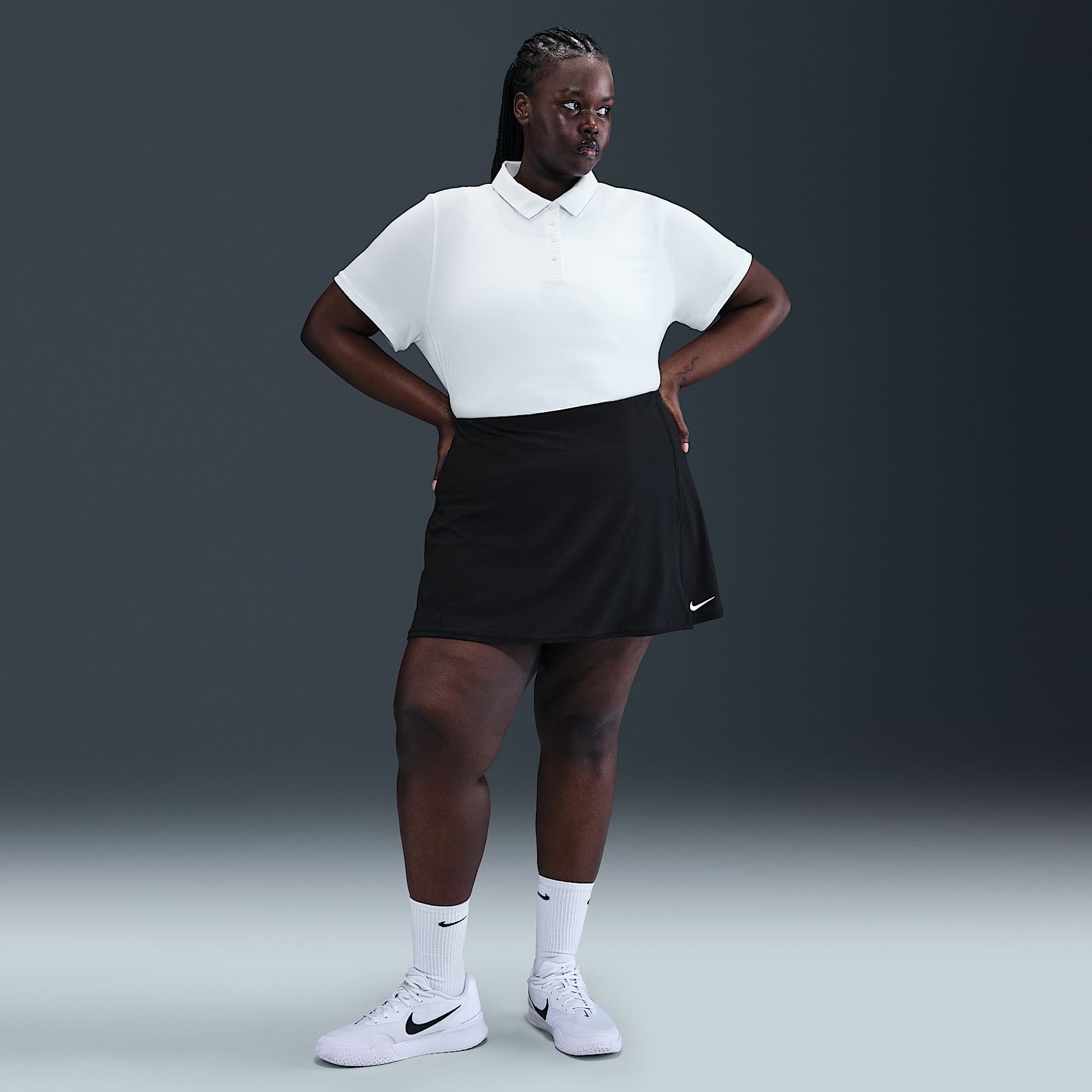 Nike Victory Women's Dri-FIT Straight Tennis Skirt (Plus Size)