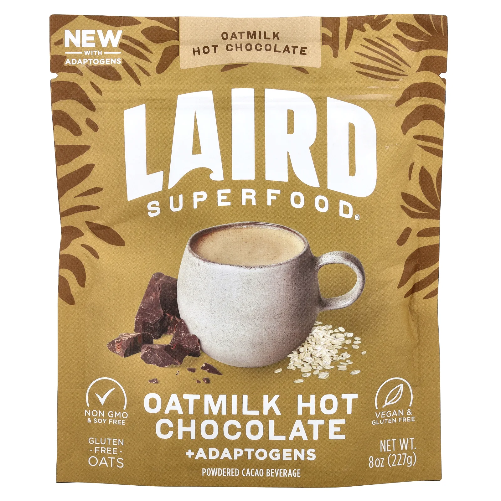 Laird Superfood, Горячий шоколад с овсяным молоком и адаптогенами, 227 г (8 унций)