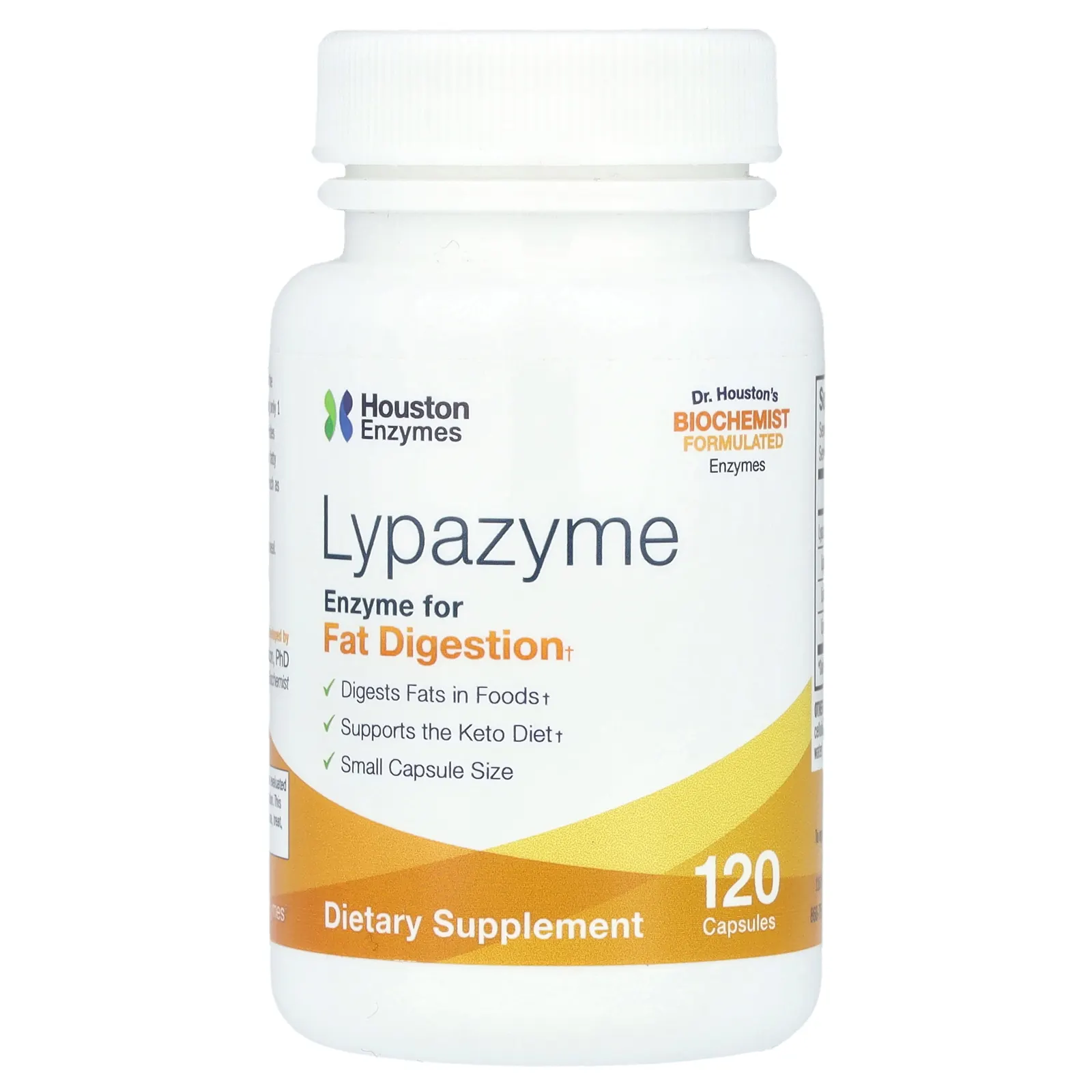 Houston Enzymes, Липазим, 120 капсул