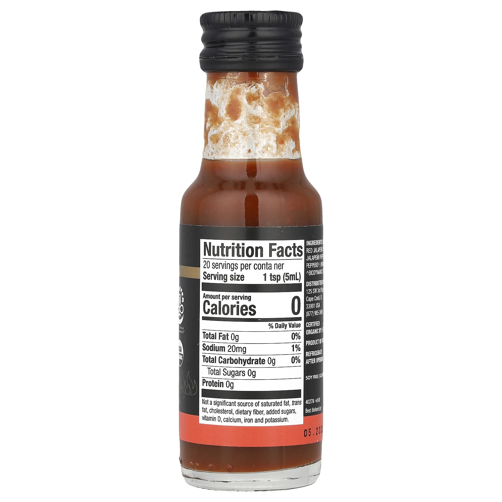 Dr. Mercola, Solspring®, Biodynamic®, органический острый соус, очень острый, 100 мл (3,4 жидк. Унции)