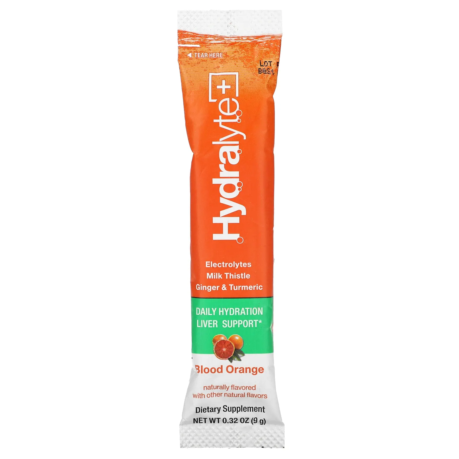 Hydralyte, Advanced Hydration, поддержка печени, красный апельсин, 12 пакетиков по 9 г (0,32 унции)