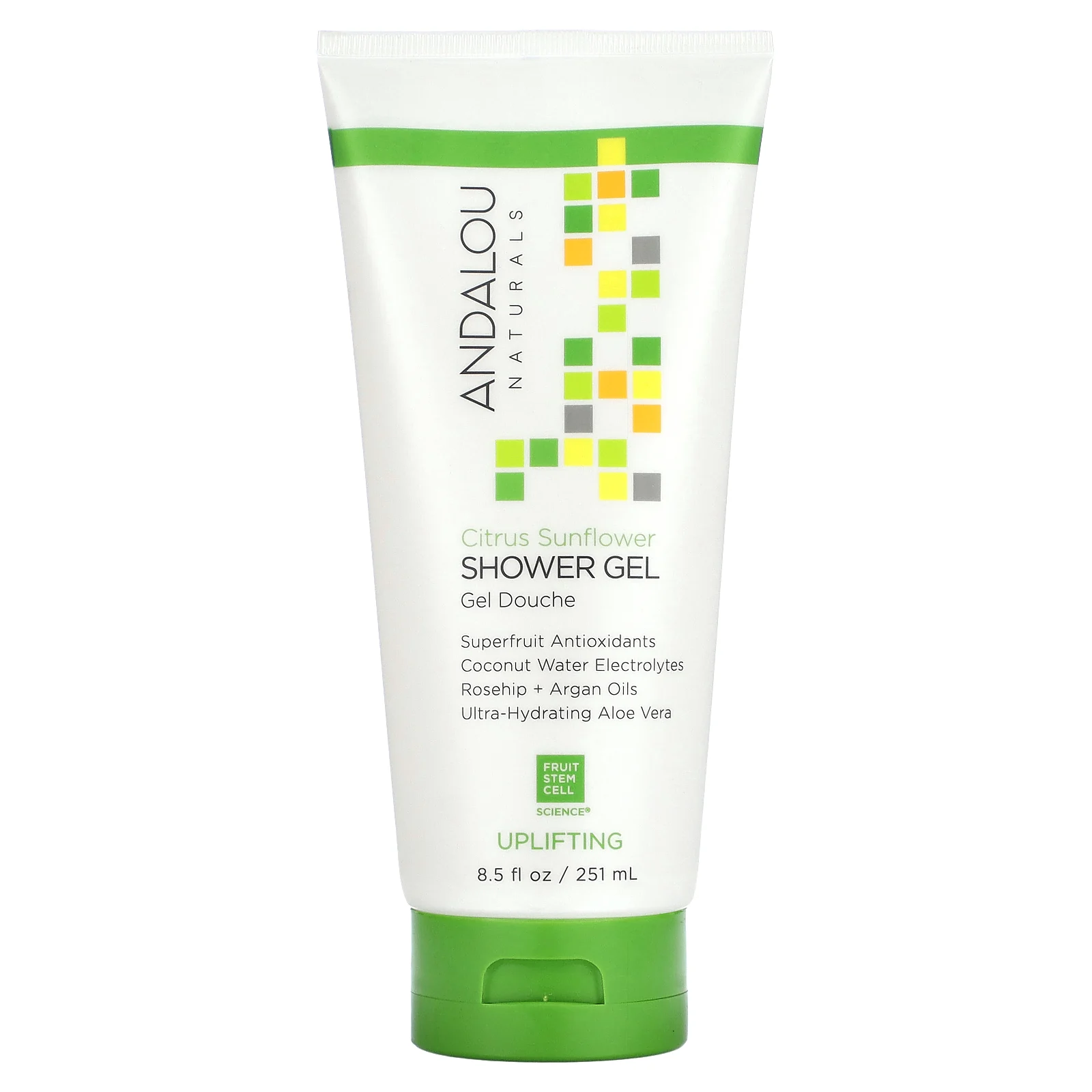 Andalou Naturals, Гель для душа, бодрящий, с цитрусовыми и подсолнухами, 251 мл (8,5 жидк. Унции)