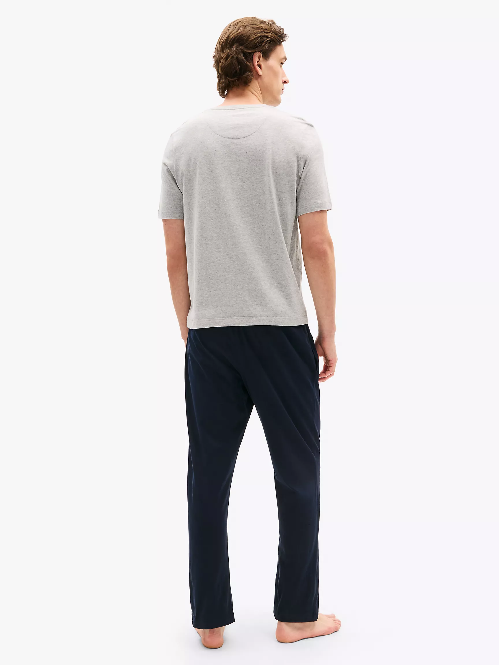 Мужская одежда для сна Tommy Hilfiger, Замшевая пижамная рубашка Henley из джерси