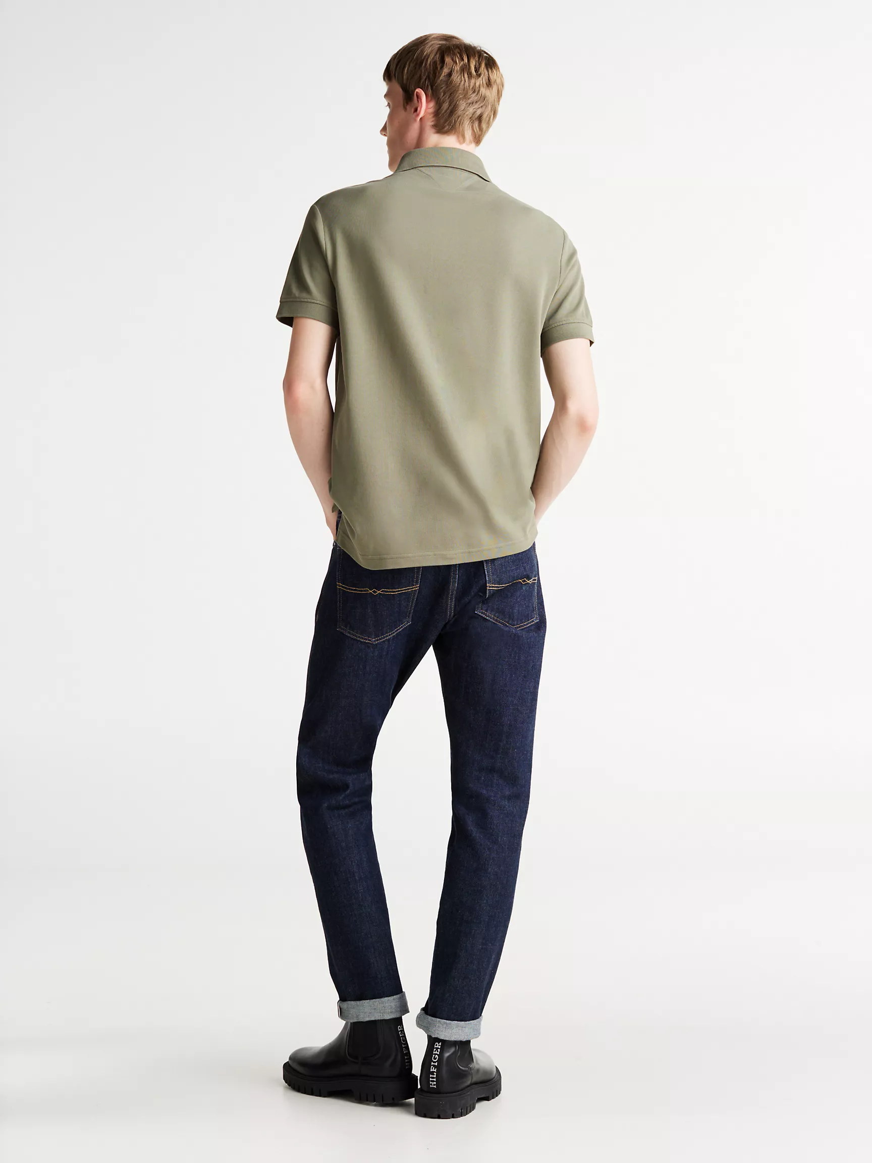 Мужское поло Tommy Hilfiger, Полосатое поло стандартного кроя с вышивкой