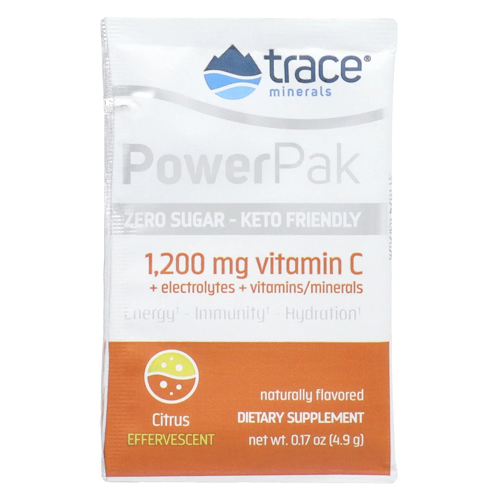 Trace Minerals ®, Electrolyte Stamina PowerPak, без сахара, со вкусом цитрусовых, 30 пакетиков по 4,9 г (0,17 унции)