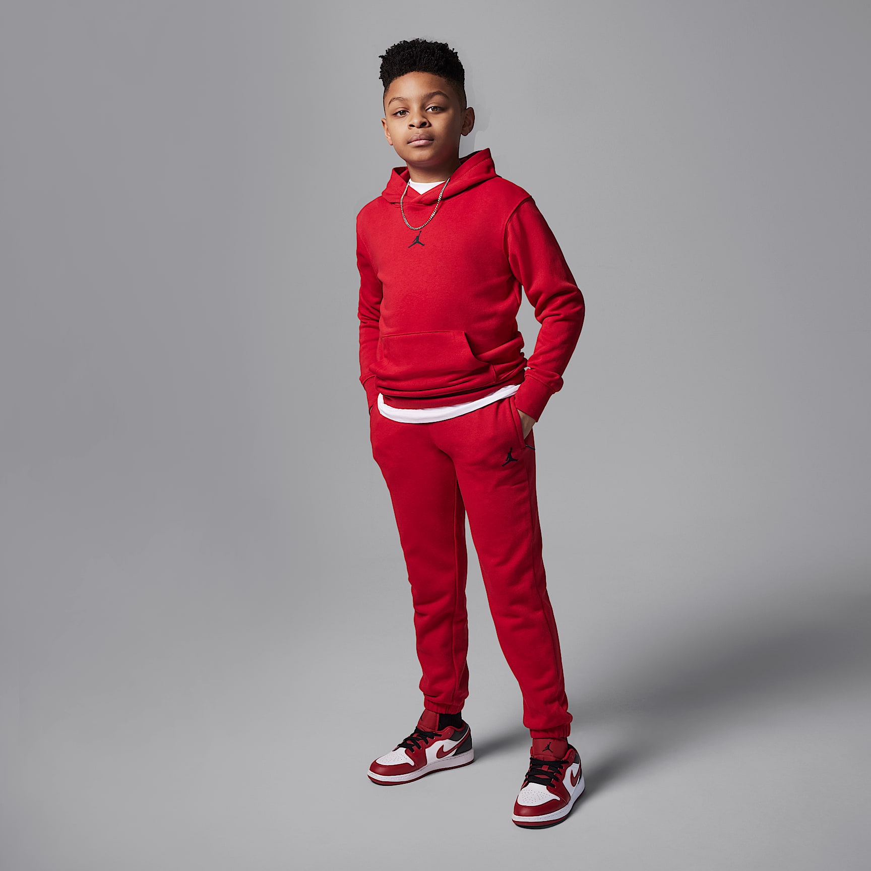 Jordan Dri-FIT Sport Big Kids' Crossover Pullover Hoodie