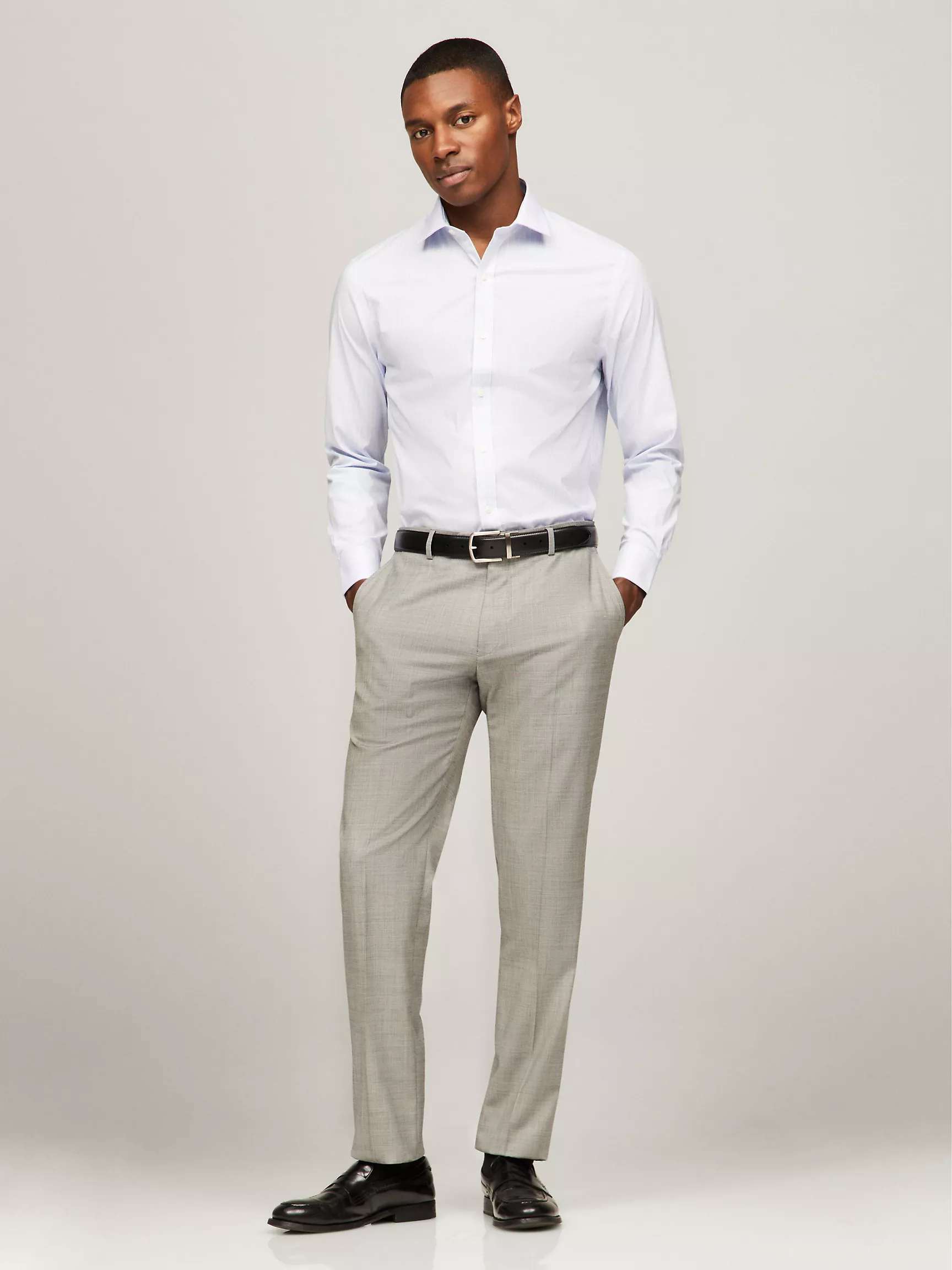 Мужская рубашка Tommy Hilfiger, Приталенная рубашка THFlex